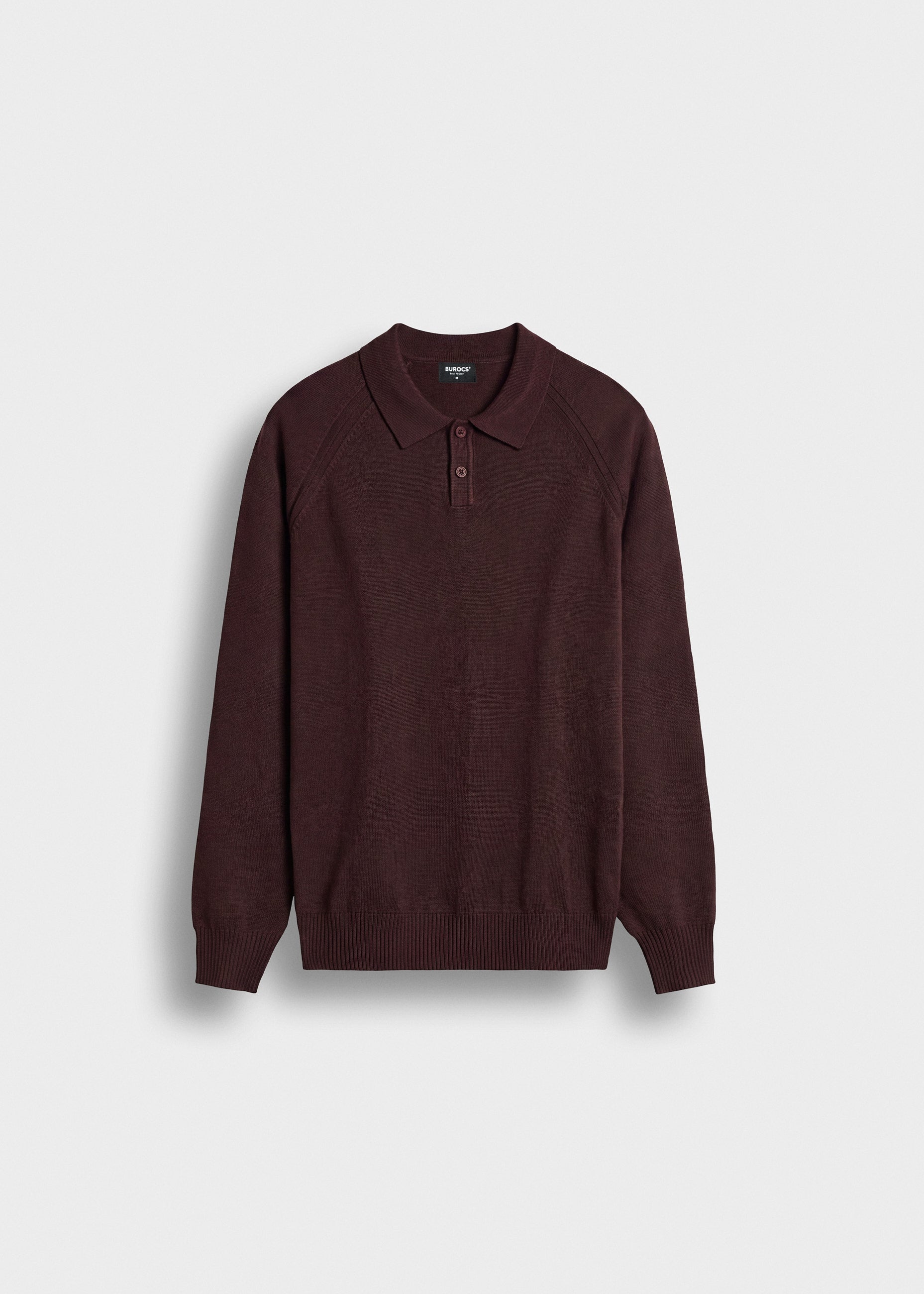 burocs-fine-knit-polo-sweater-strickpolo-dark-chocolate image 1