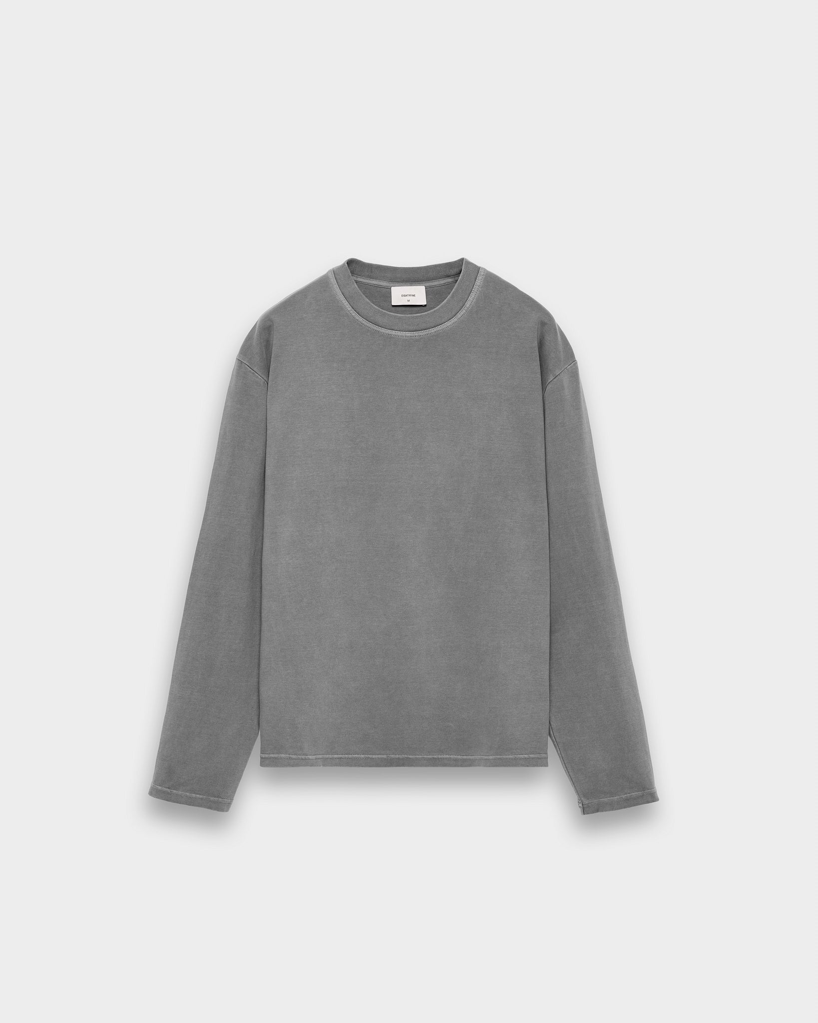 eightyfive-tops-signature-longsleeve-langarmshirt-stone-grey-baumwolle image 1