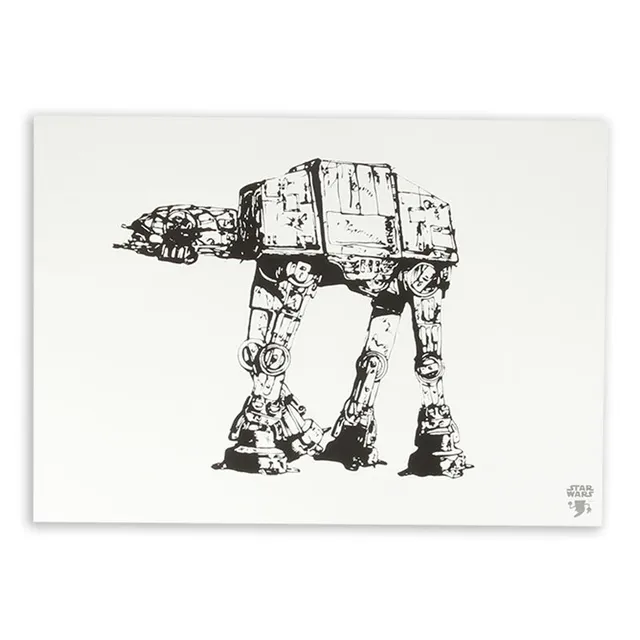 le-fix-star-wars-at-at-poster-50x70-weiss image 1