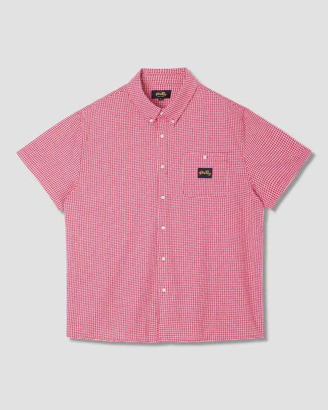 stan-ray-flannel-shirt-kurzarmhemd-red-gingham-kariert image 1