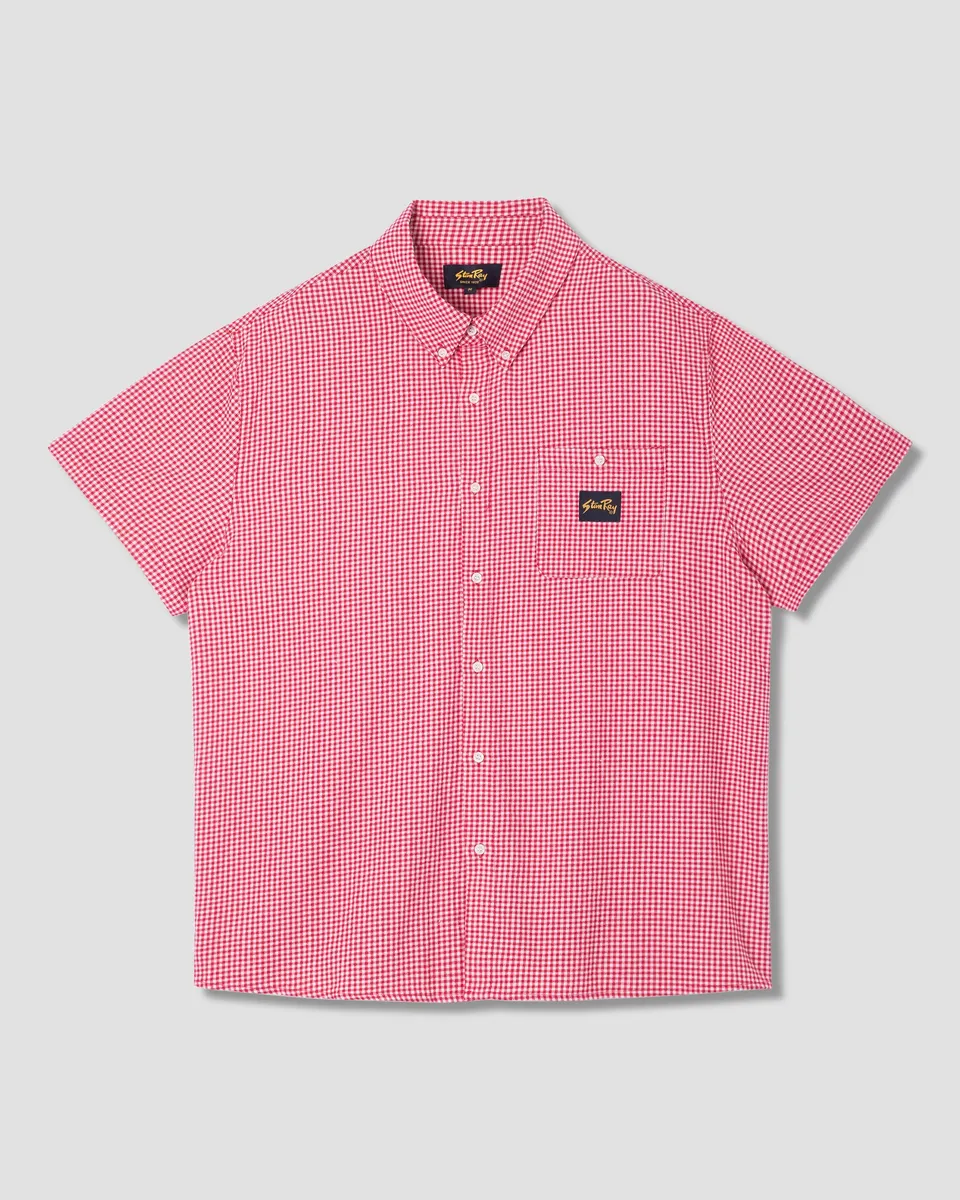 stan-ray-flannel-shirt-kurzarmhemd-red-gingham-kariert image 1