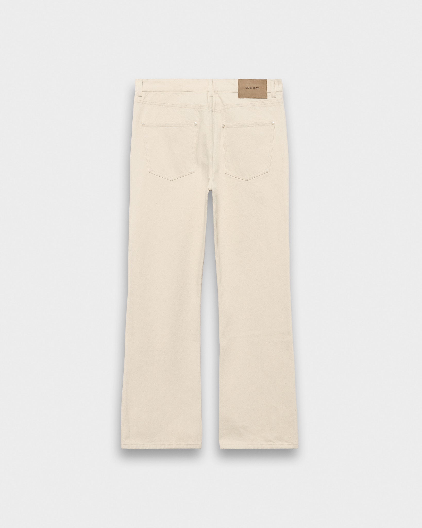 eightyfive-flared-denim-jeans-ecru-flared-fit-baumwolle image 2