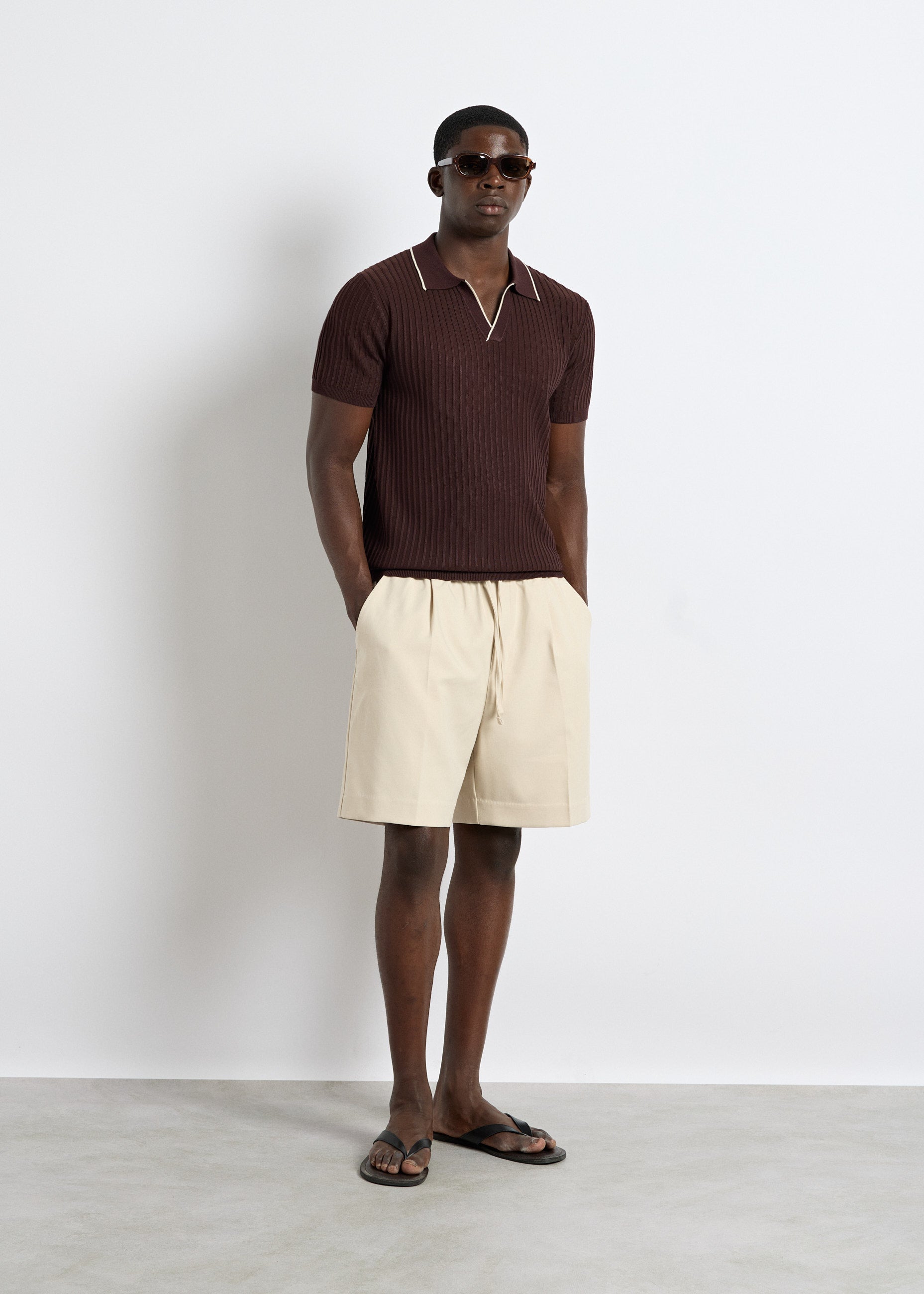 burocs-shorts-loose-drawstring-shorts-beige-relaxed-fit image 5
