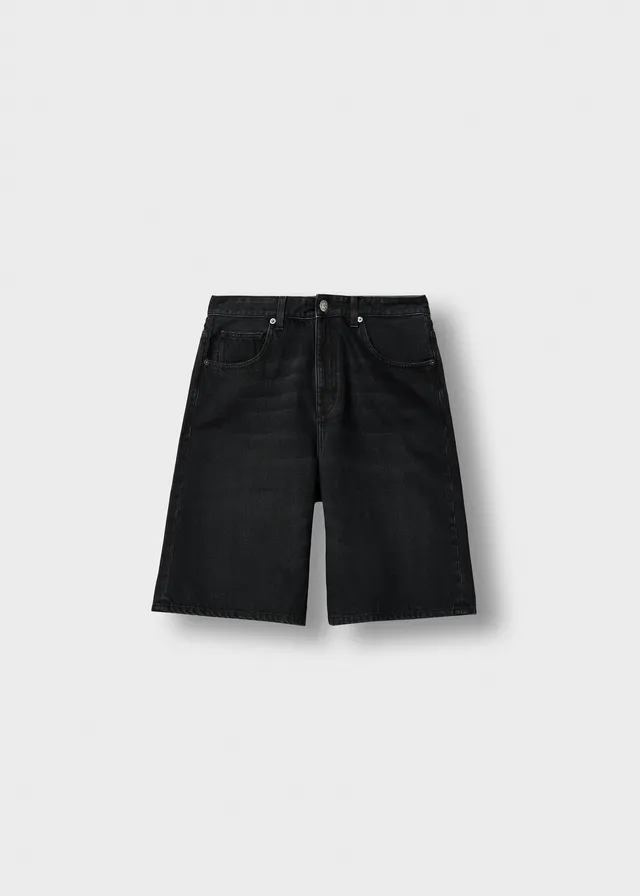 burocs-carlo-baggy-shorts-black-washed-100-baumwolle image 1