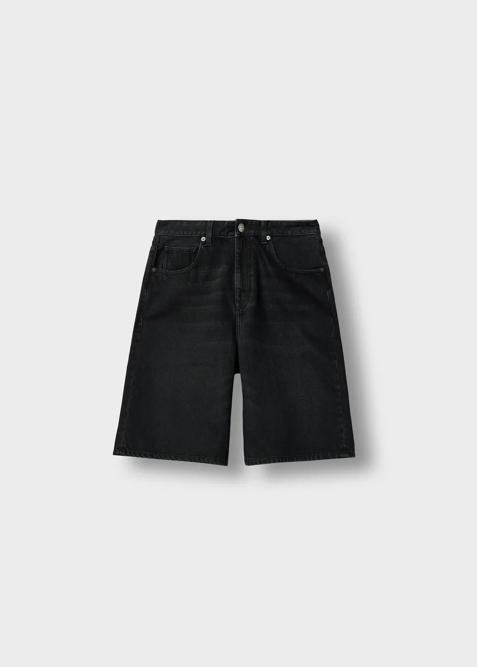 burocs-carlo-baggy-shorts-black-washed-100-baumwolle image 1