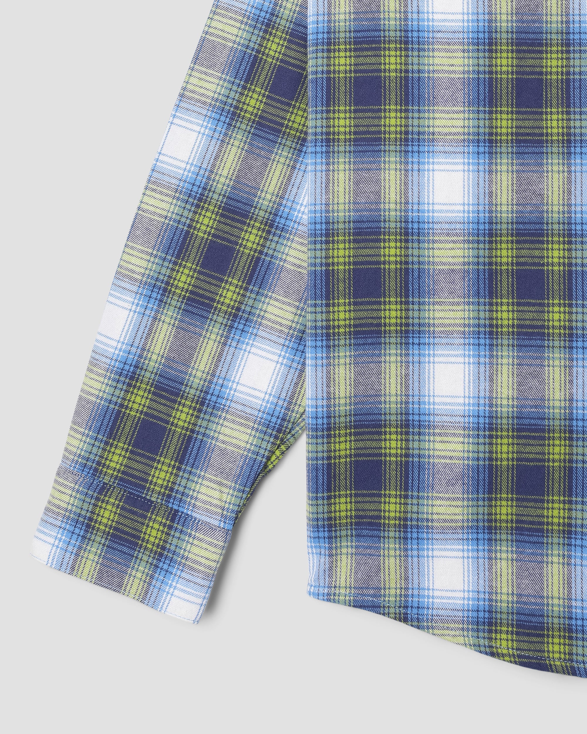 stan-ray-flannel-shirt-herren-hemd-bright-blue-plaid-kurzarm image 5