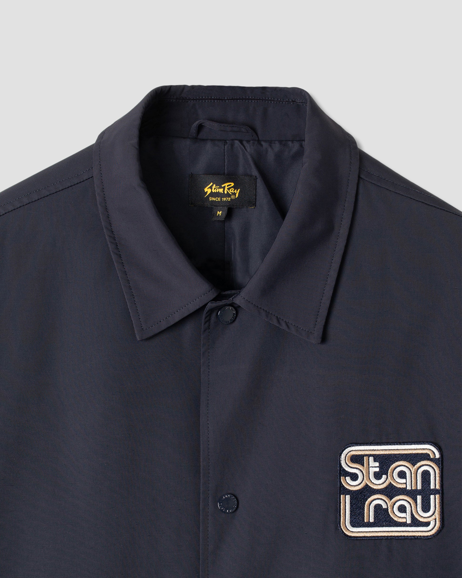 stan-ray-coach-jacket-coachjacke-navy-nylon-stickerei image 4