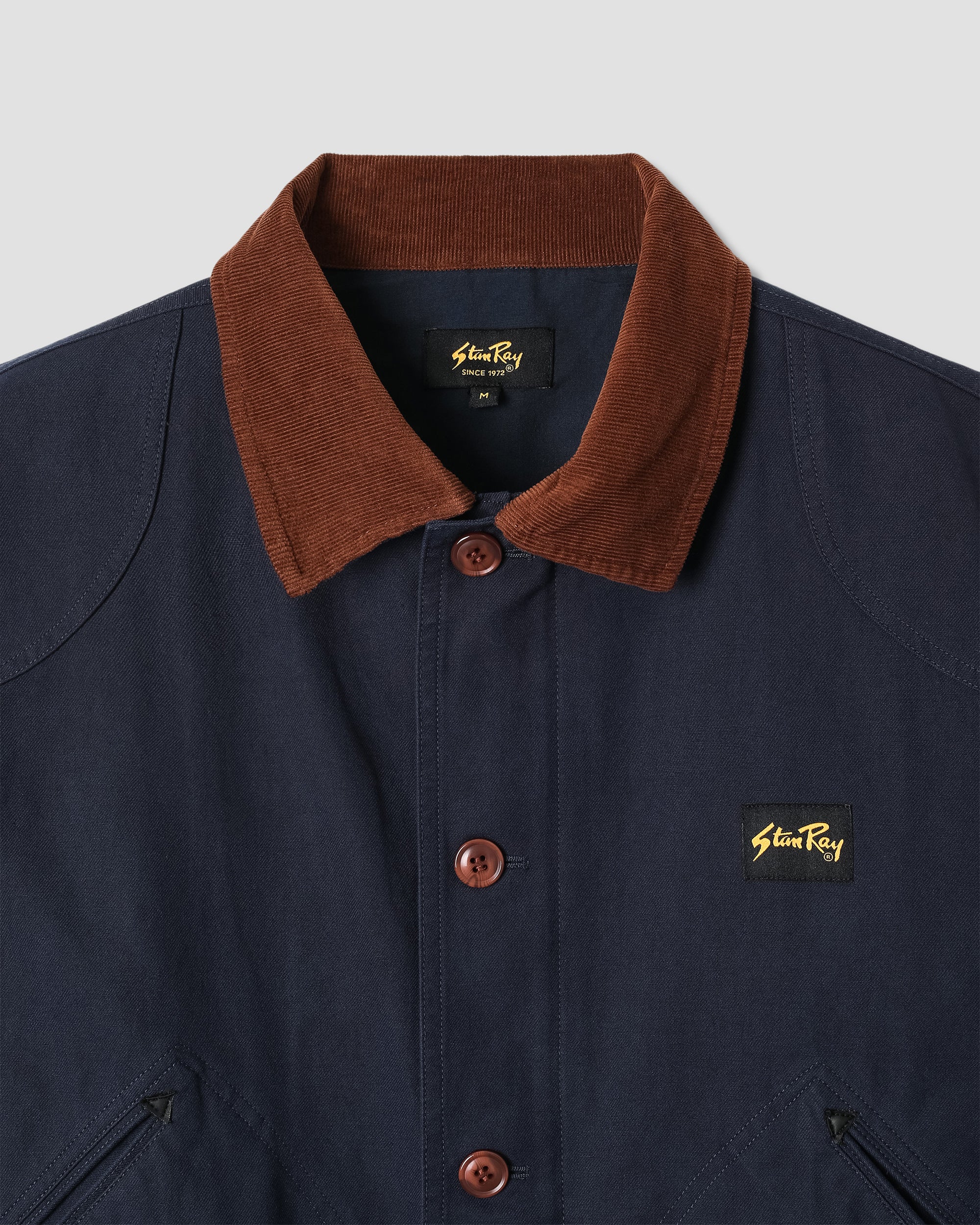 stan-ray-hunters-jacket-jacke-navy-heather-cordkragen image 4