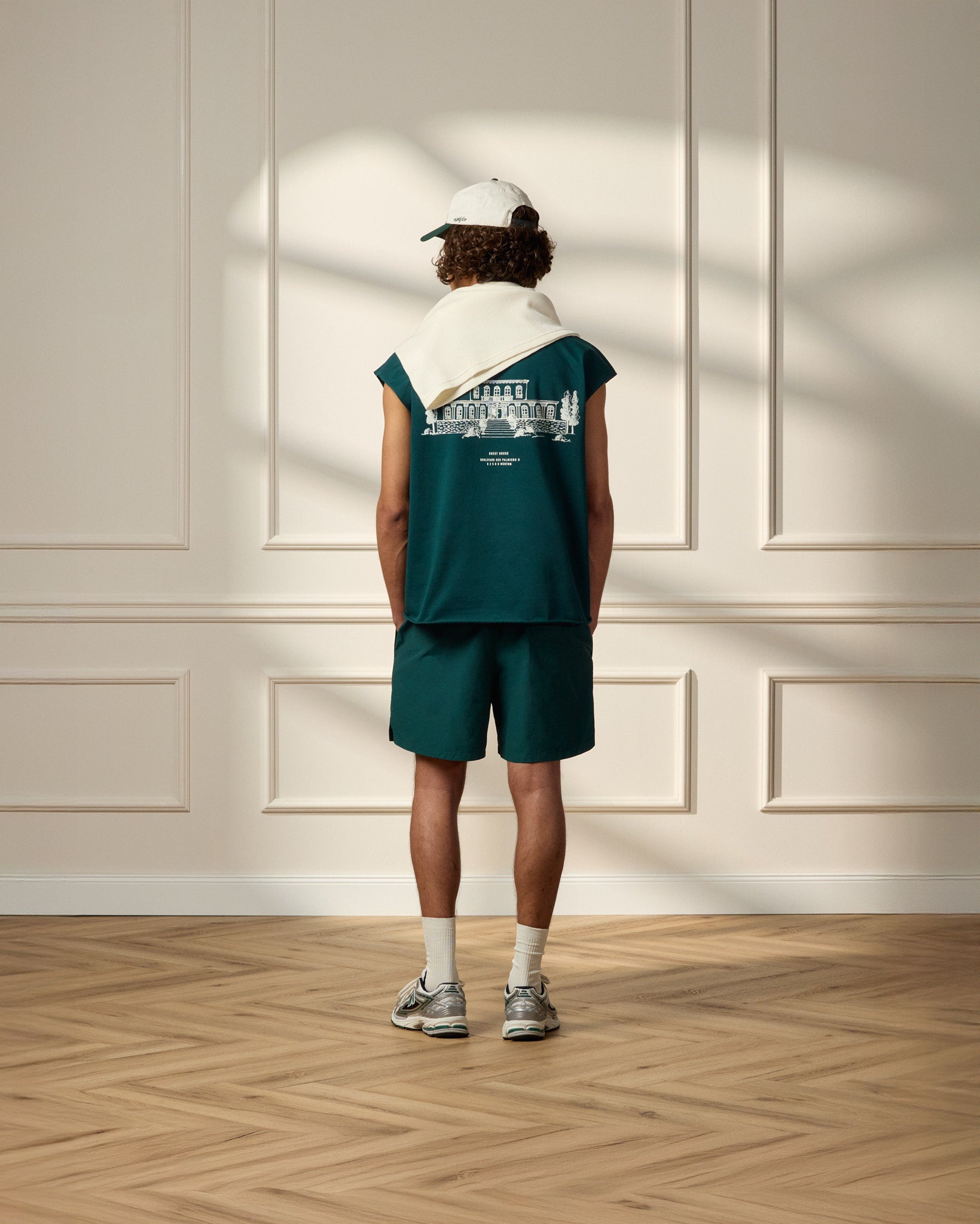 eightyfive-bottoms-nylon-track-shorts-kurze-hose-pine-green image 5