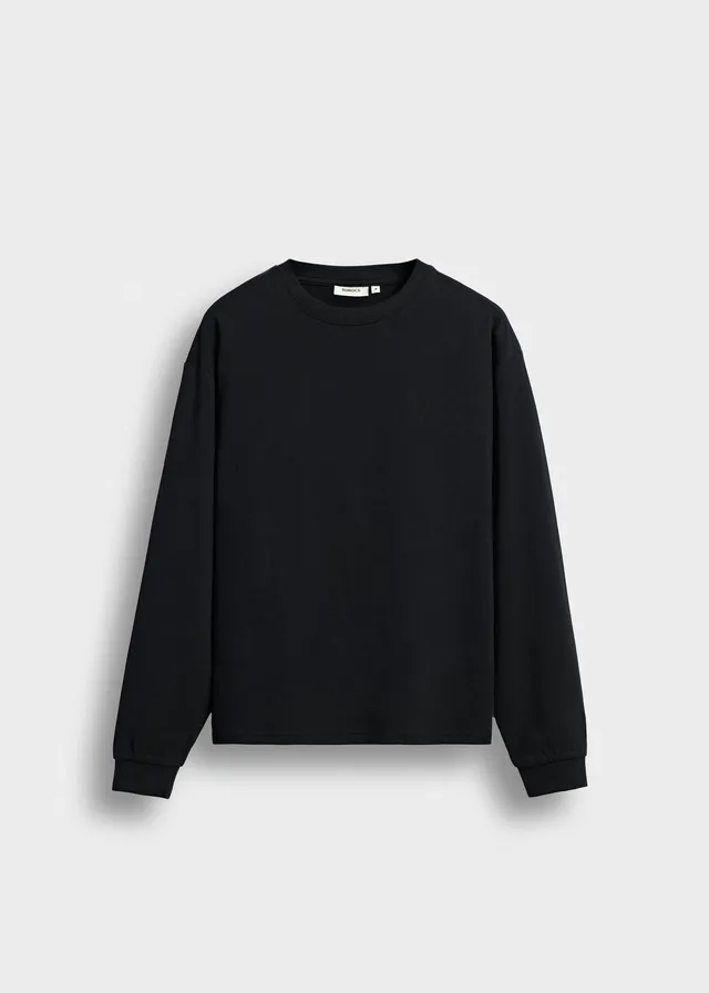 burocs-cuffed-longsleeve-langarmshirt-schwarz-baumwolle image 1