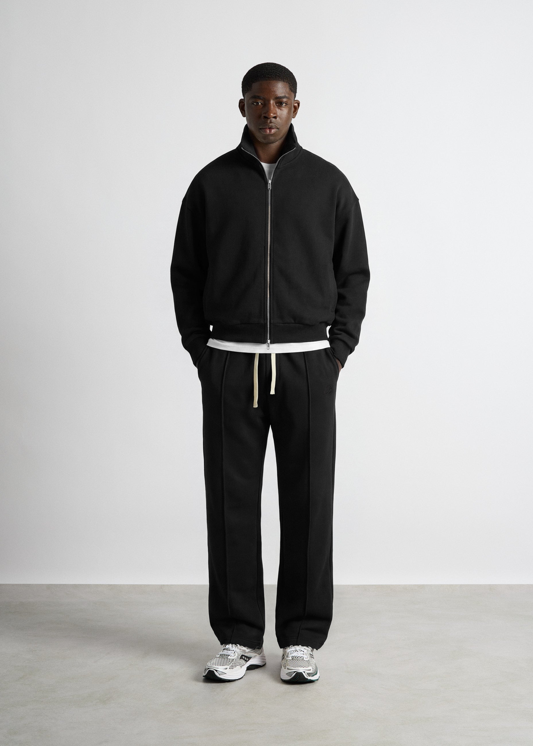 burocs-sweatpants-wide-leg-seam-sweatpants-hose-black image 5