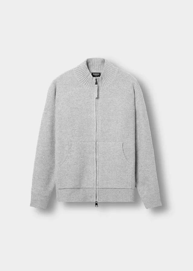 burocs-kangaroo-zip-cardigan-grey-m-mit-taschen image 1