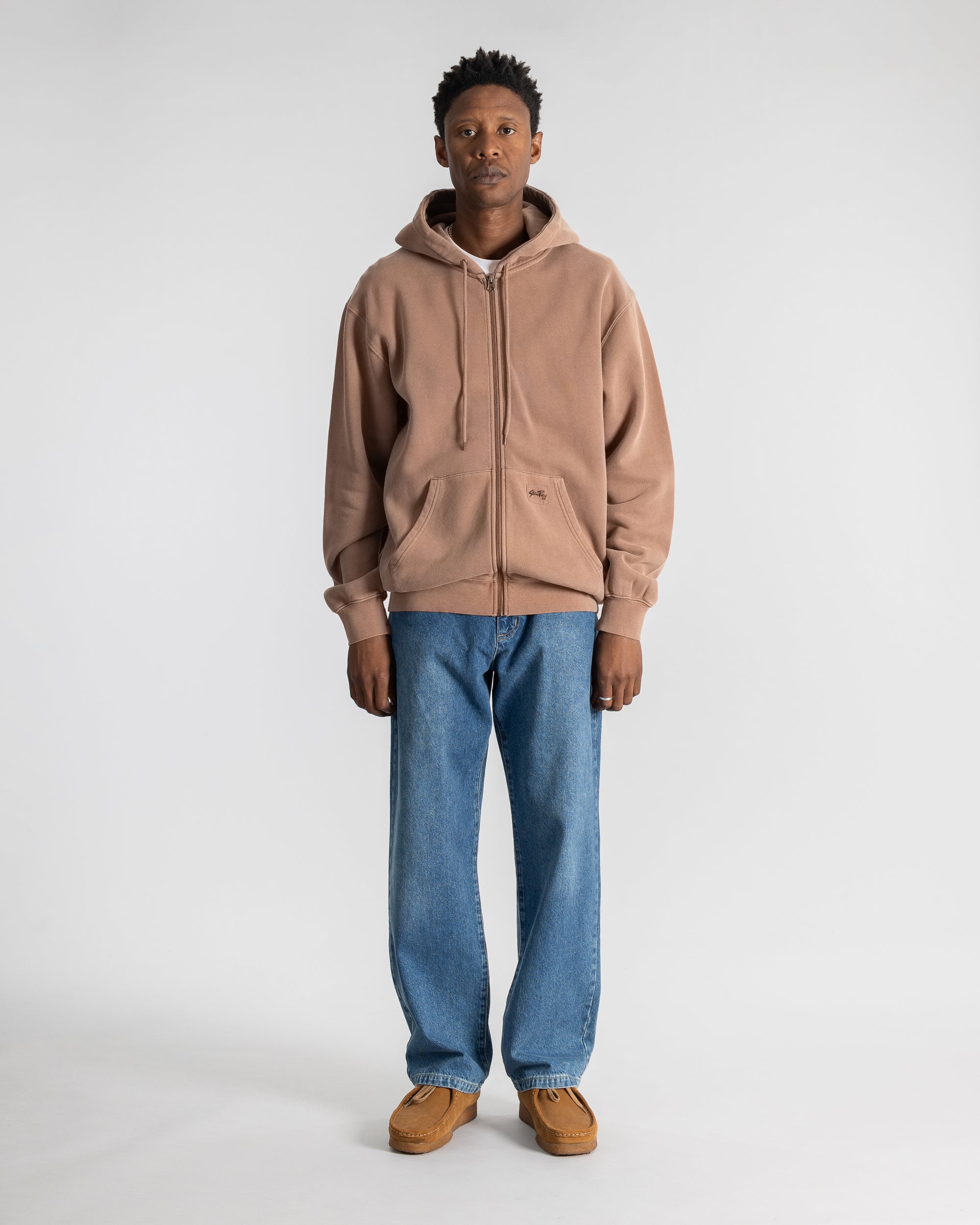 stan-ray-patch-hood-hoodie-washed-acorn-380gsm-baumwolle image 2