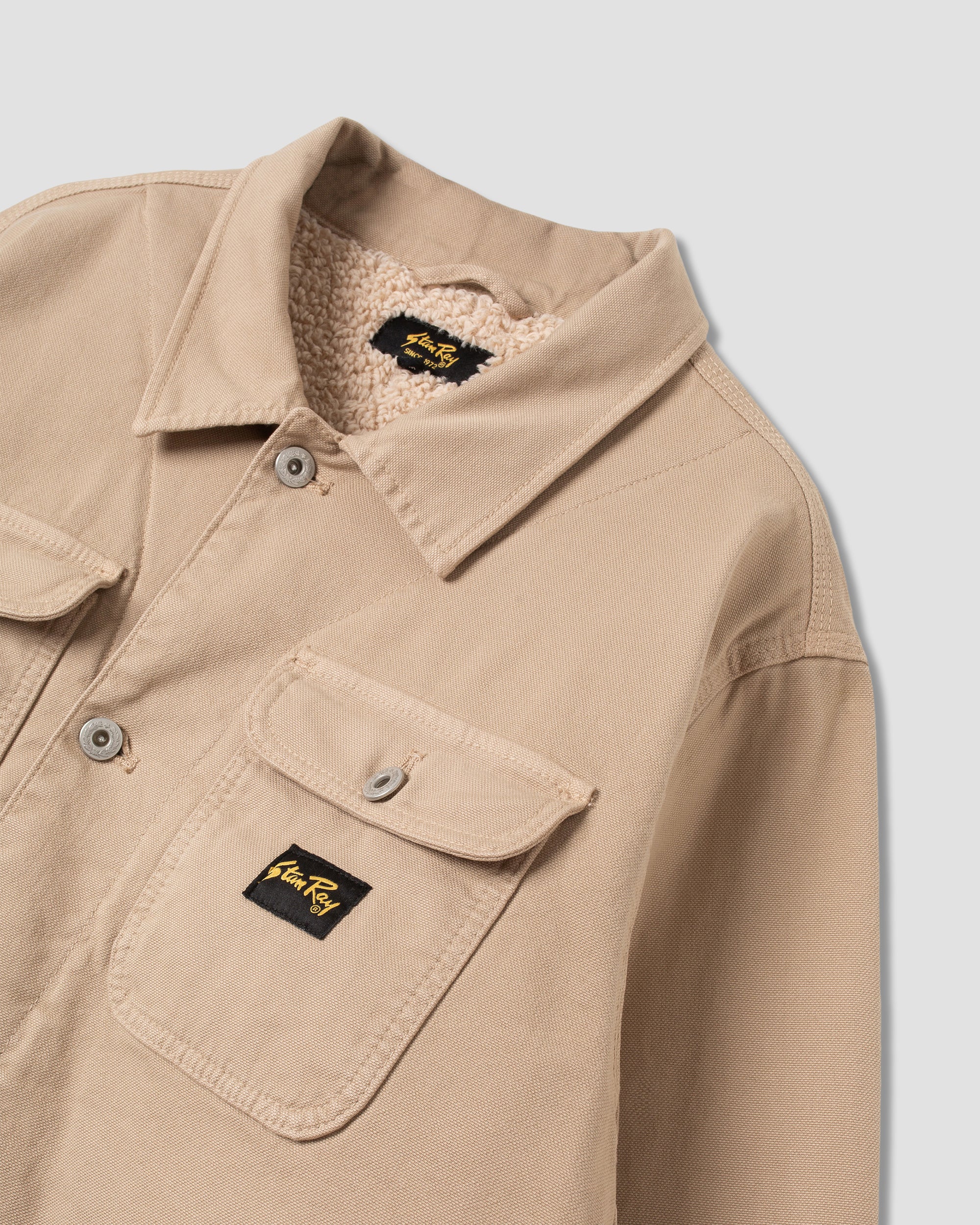 stan-ray-trucker-jacket-khaki-duck-baumwoll-jacke image 5