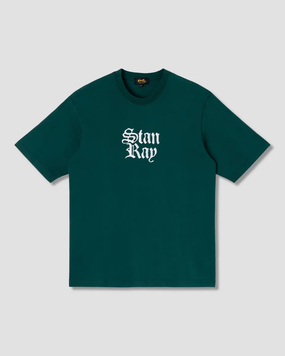 stan-ray-olde-script-t-shirt-botanical-green-220gsm image 1