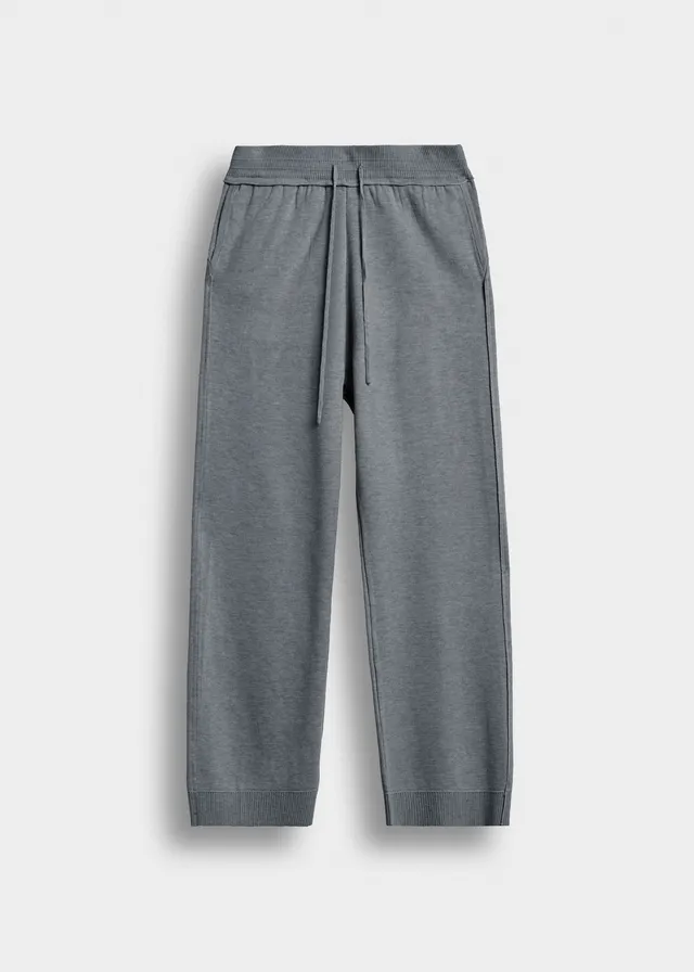 burocs-pants-knit-wide-leg-hose-grau-relaxed-fit image 1