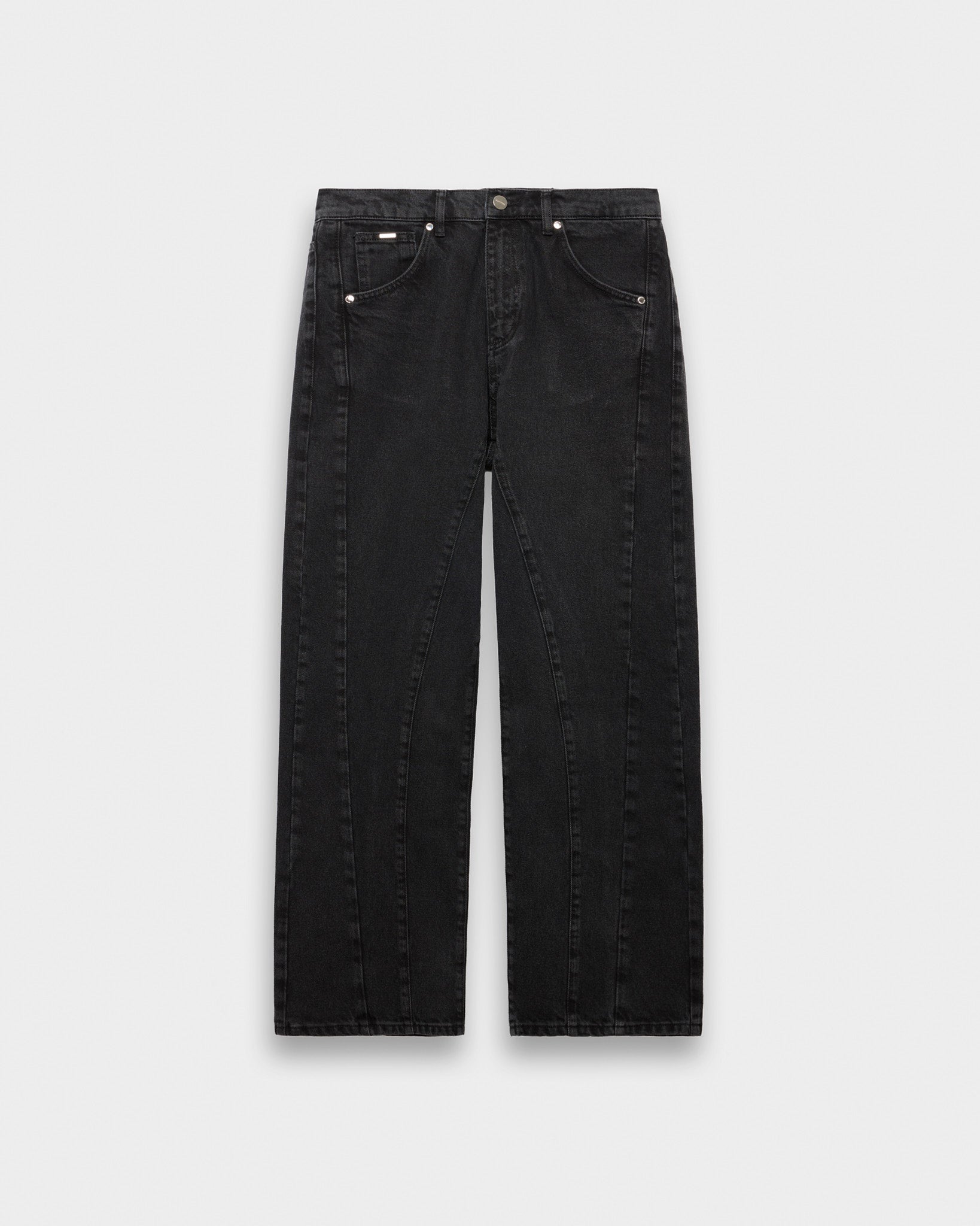 eightyfive-dividing-seam-loose-denim-black-washed image 1