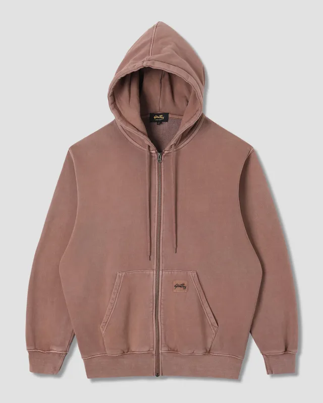 stan-ray-patch-zip-hood-hoodie-washed-acorn-baumwolle image 1