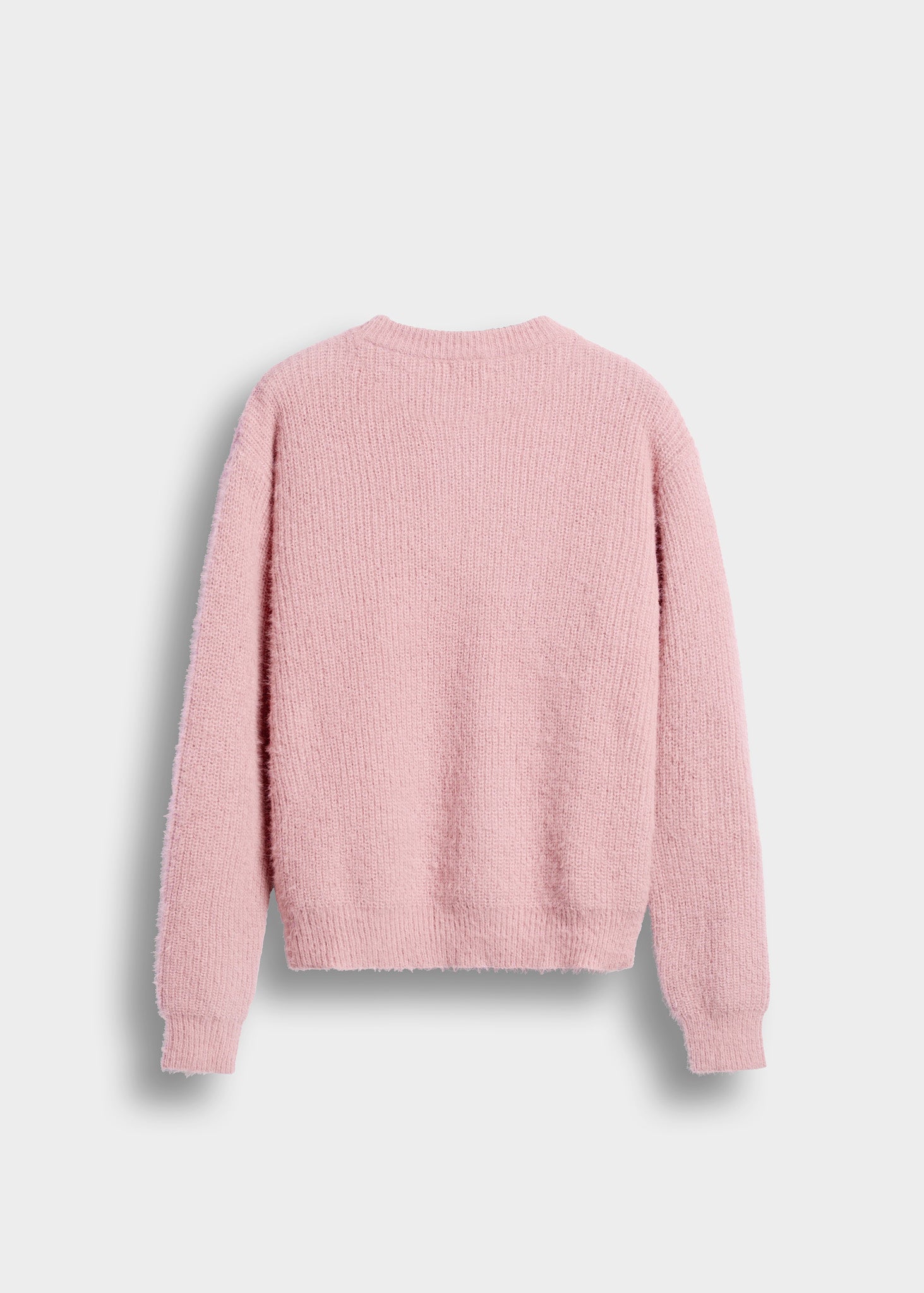 burocs-fuzzy-knit-crewneck-pullover-rosa-m image 2