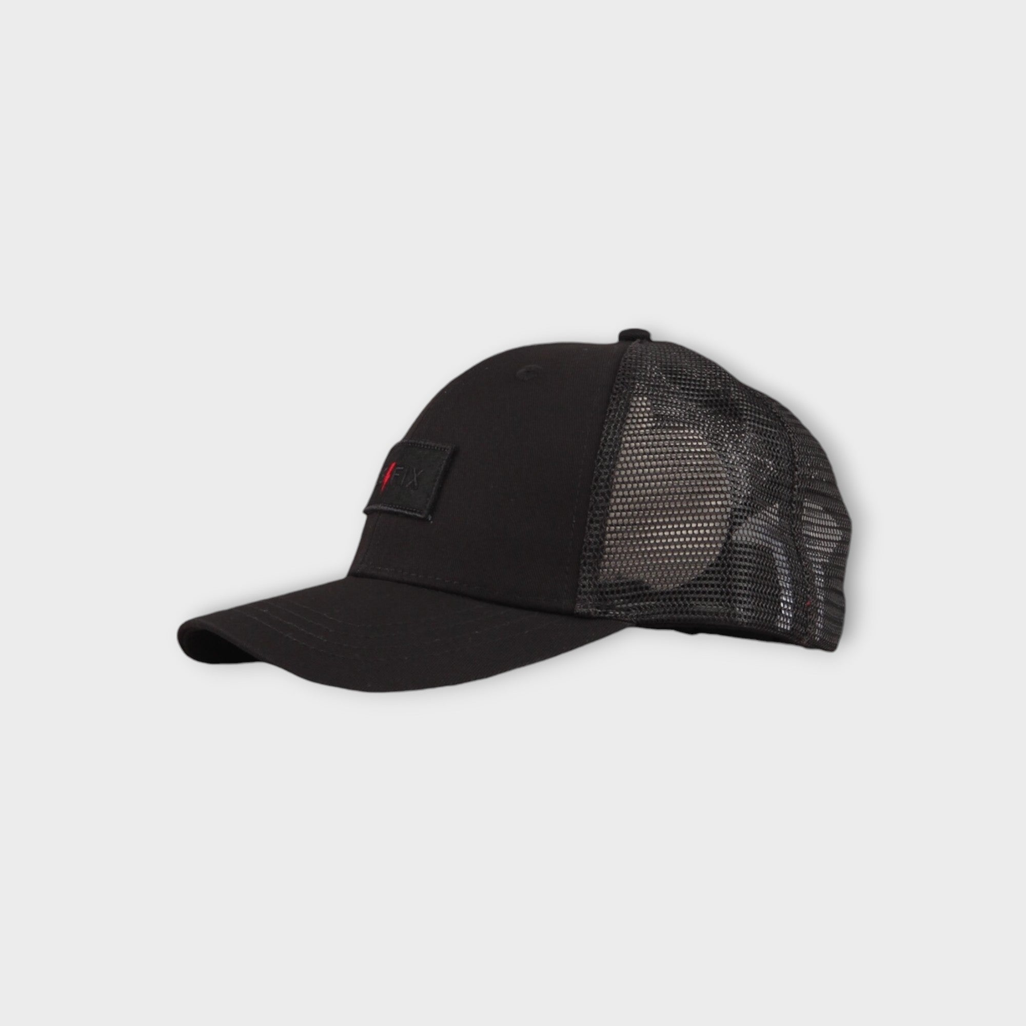 le-fix-lightning-trucker-cap-schwarz-baumwolle image 4