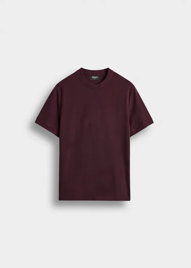 burocs-slim-rib-t-shirt-herren-burgundy-slim-fit-baumwolle image 1