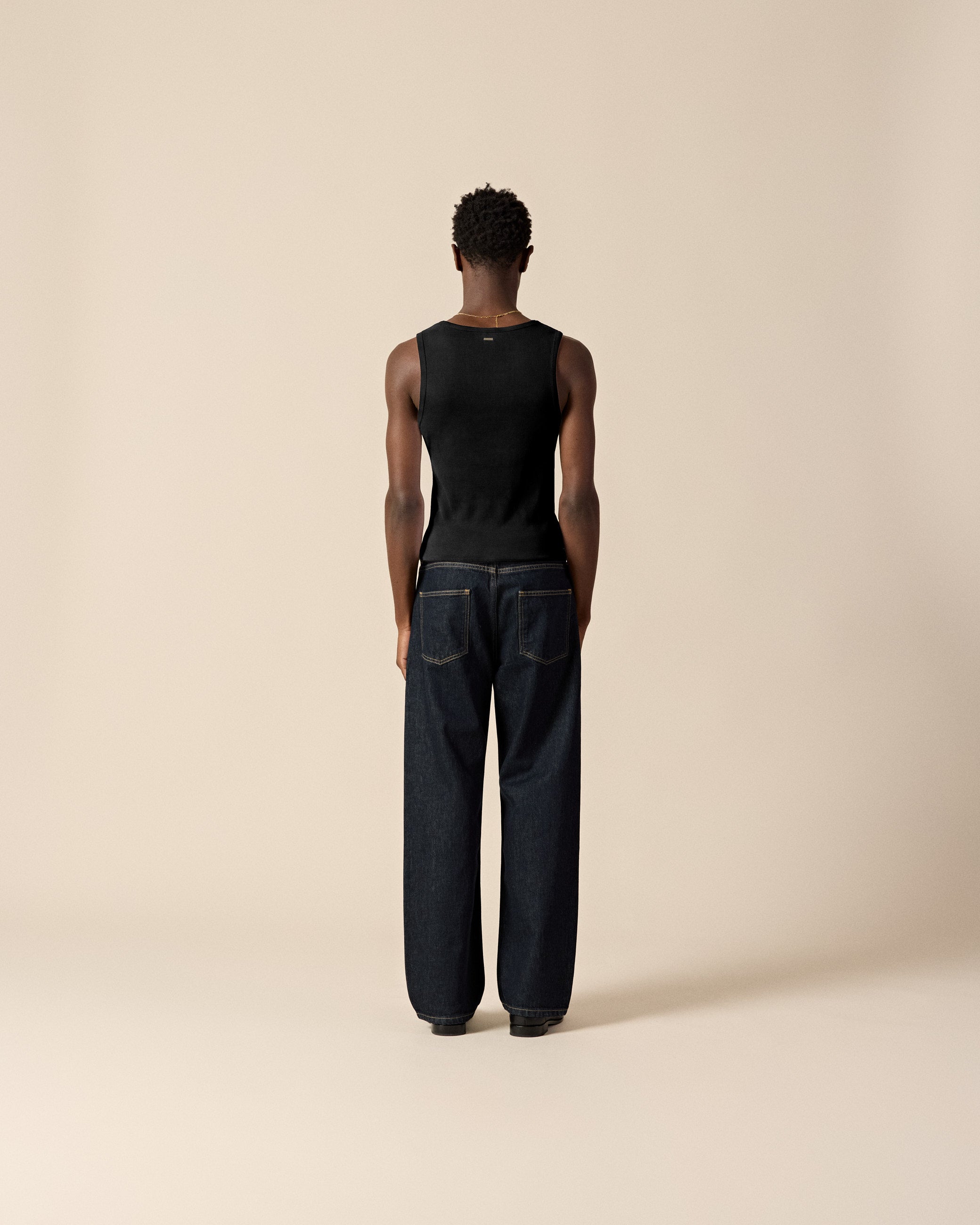 eightyfive-signature-tanktop-herren-top-schwarz-slim-fit-baumwolle image 5