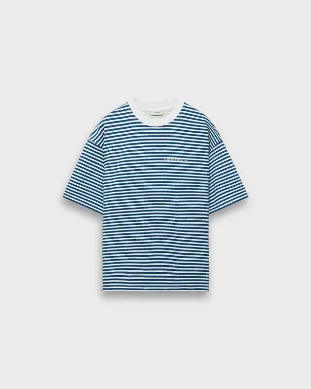 eightyfive-striped-contrast-t-shirt-herren-blue-320gsm image 1
