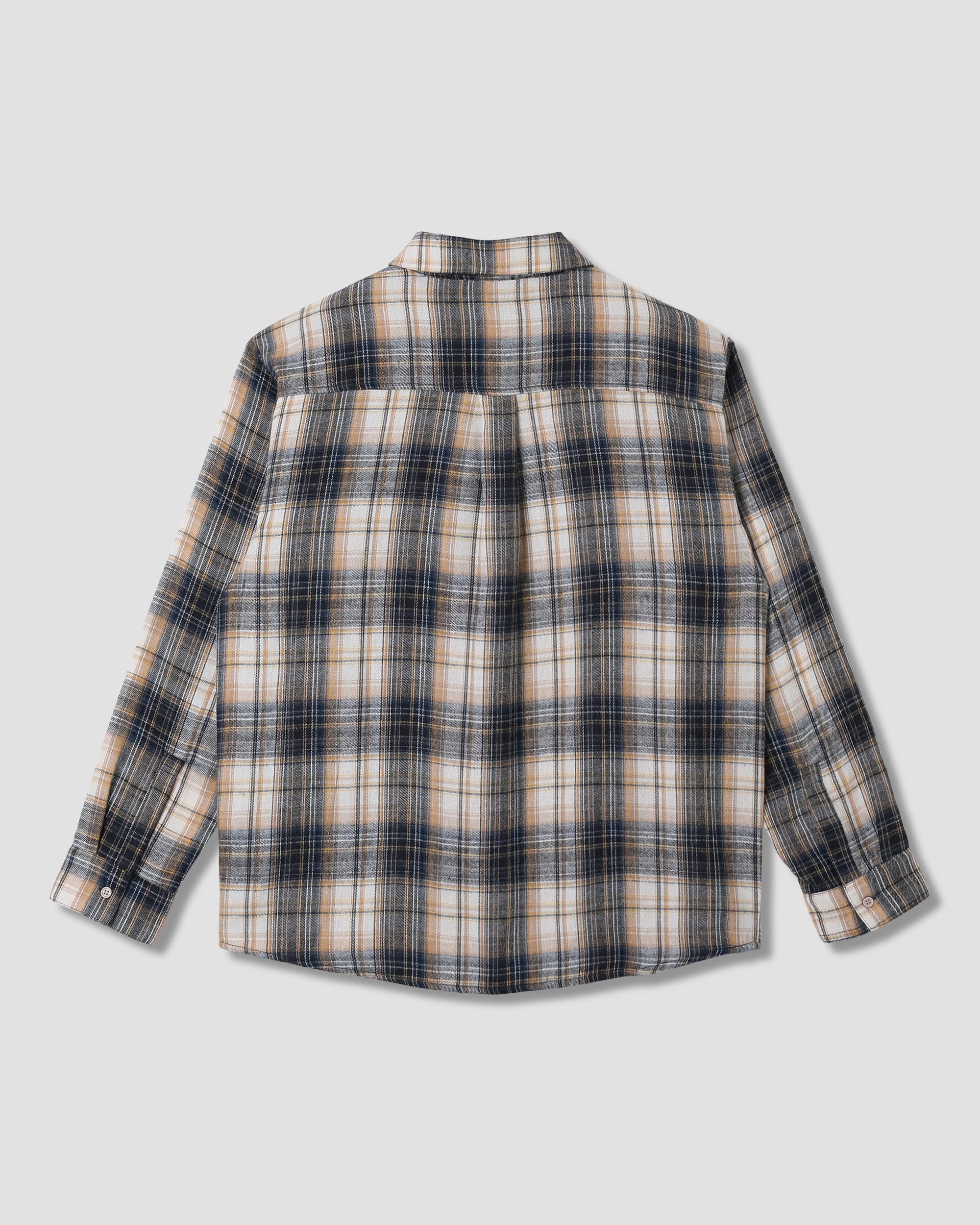 stan-ray-flannel-shirt-hemd-navy-plaid-kurzarm image 3