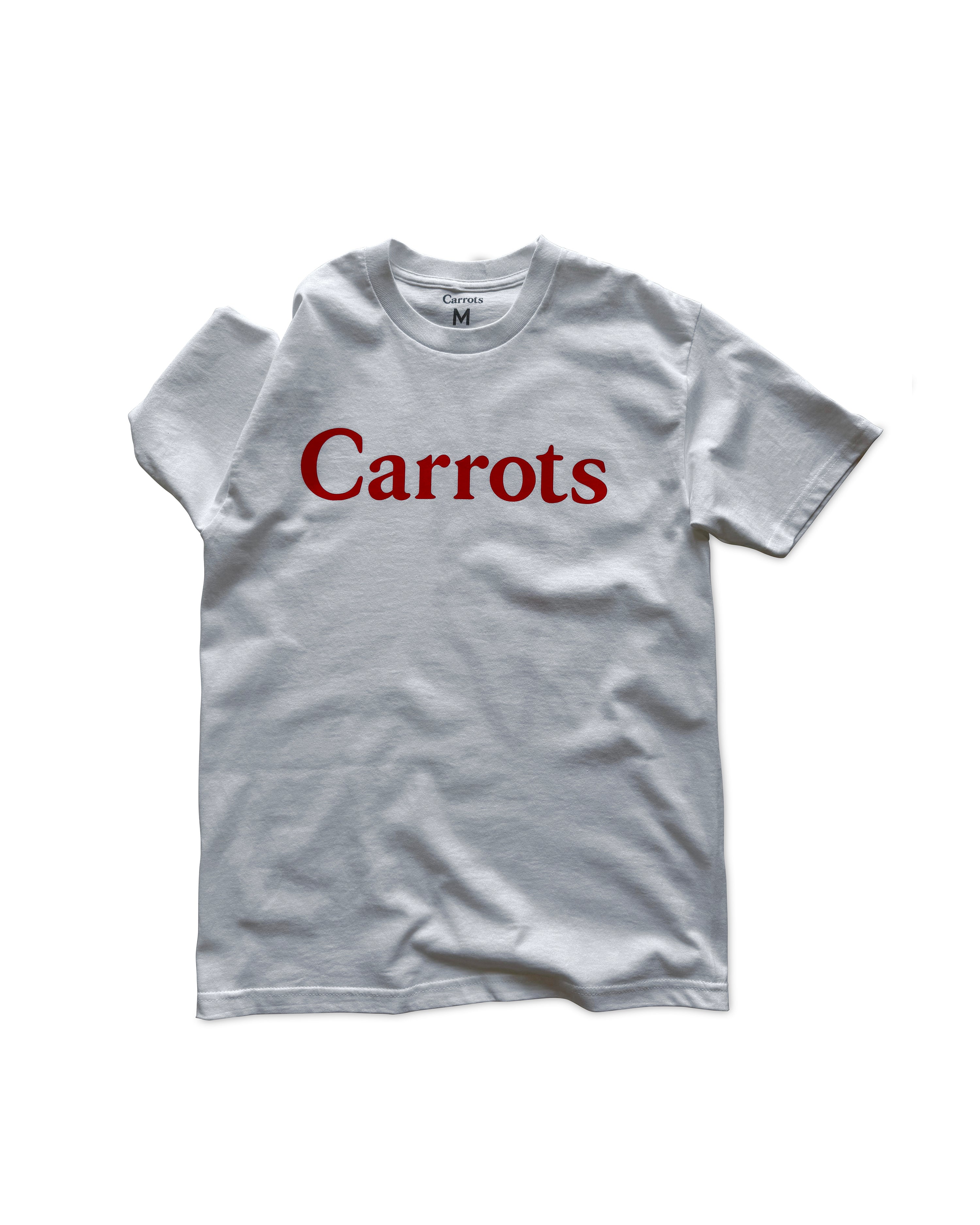 carrots-wordmark-tee-t-shirt-herren-wei-baumwolle image 1