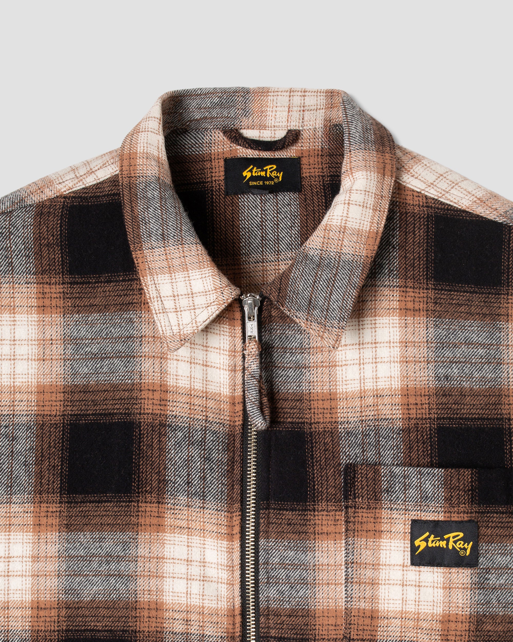 stan-ray-zip-shirt-flanellhemd-brown-plaid image 4