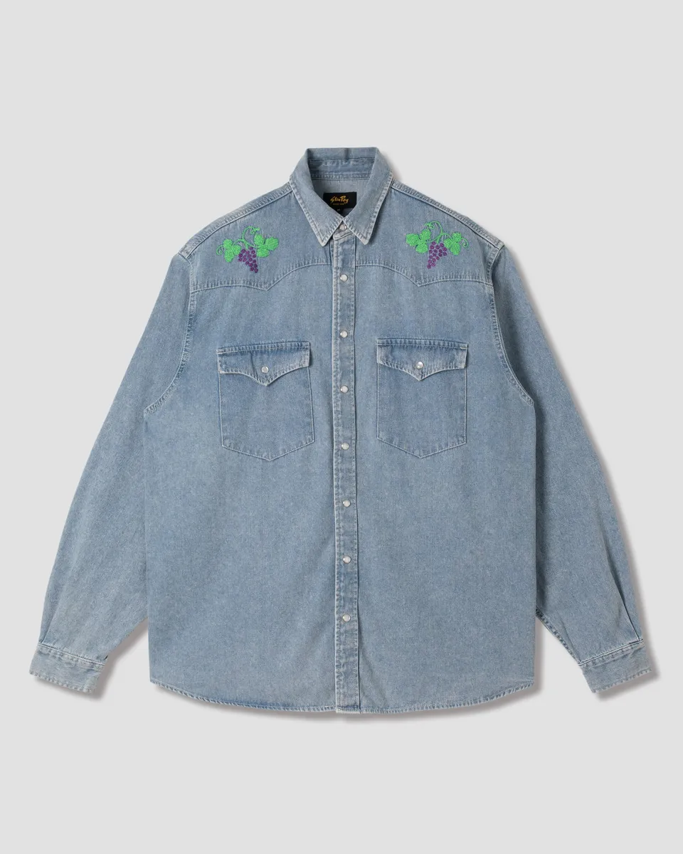 stan-ray-western-shirt-hemd-stonewashed-denim-baumwolle image 1