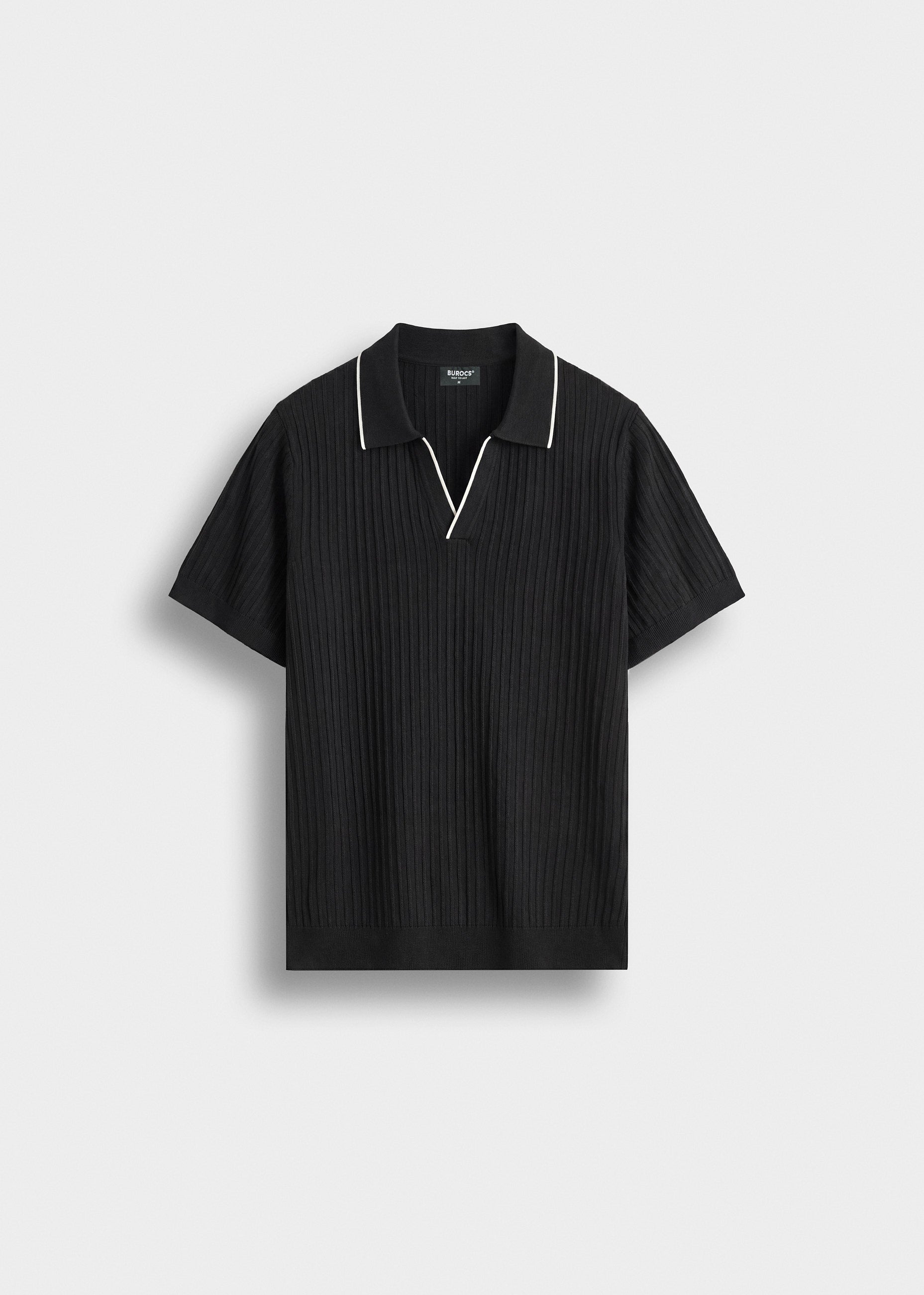 burocs-polo-t-shirt-herren-black-feinstrick-viskose image 1