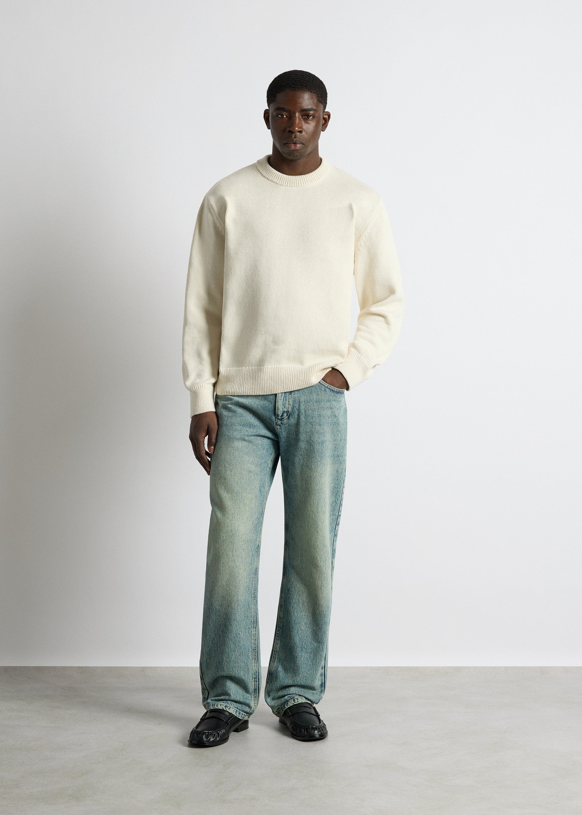 burocs-cotton-crewneck-sweater-off-white-baumwolle image 4