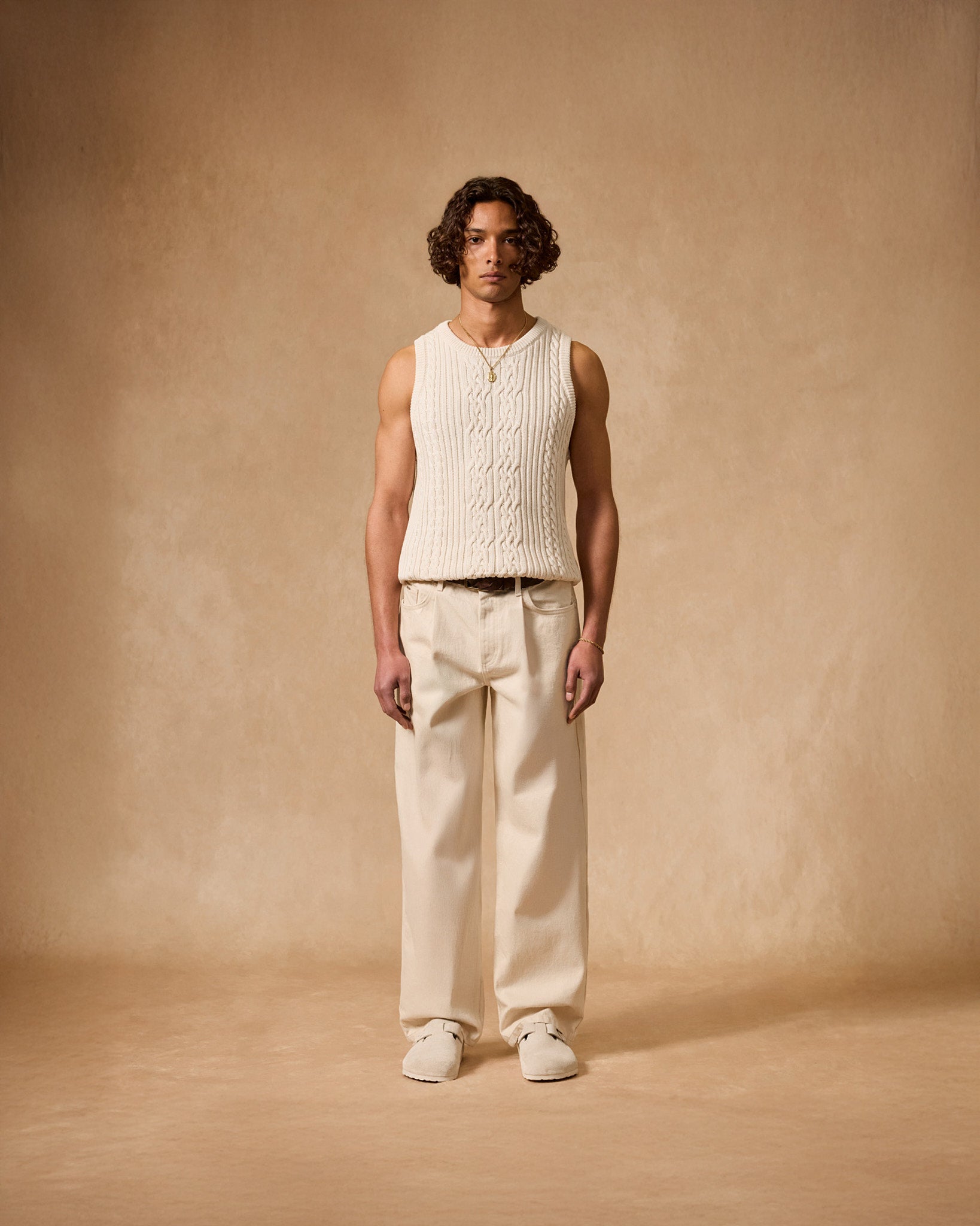 eightyfive-tops-knitted-tank-top-off-white-relaxed-fit image 4