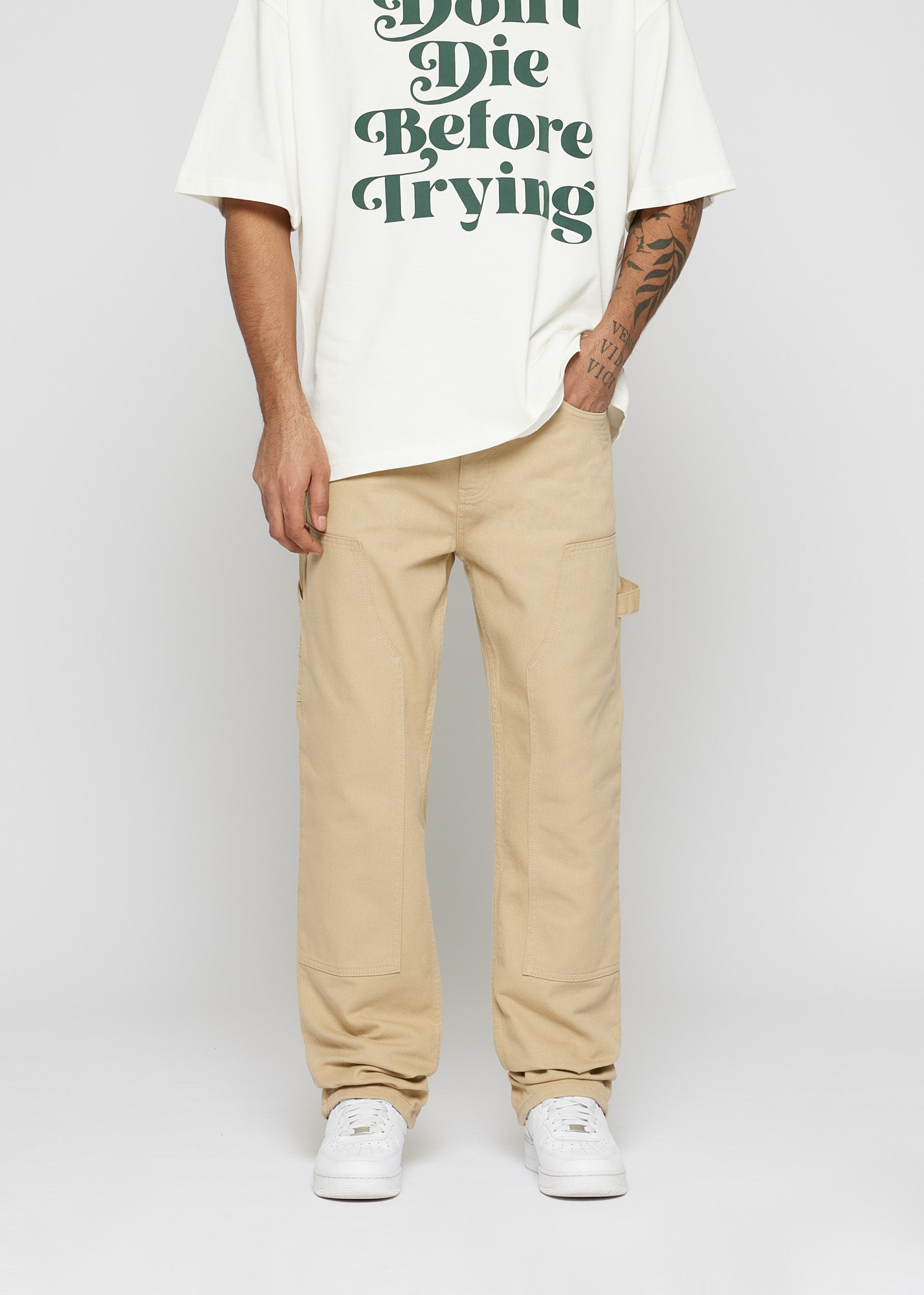 burocs-denim-john-straight-carpenter-jeans-beige-w29-l32 image 5