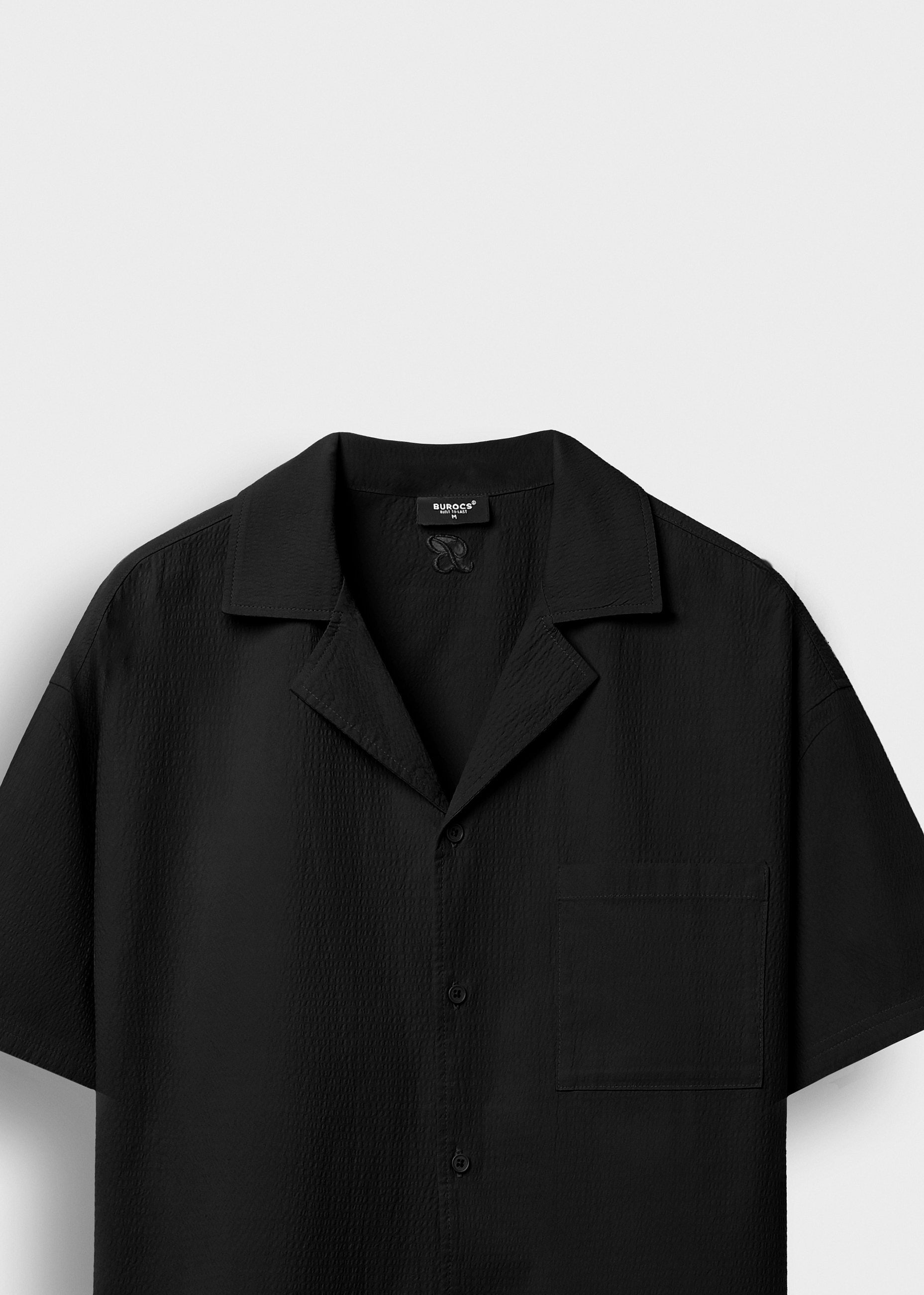 burocs-solid-seersucker-shirt-hemd-black-m image 3