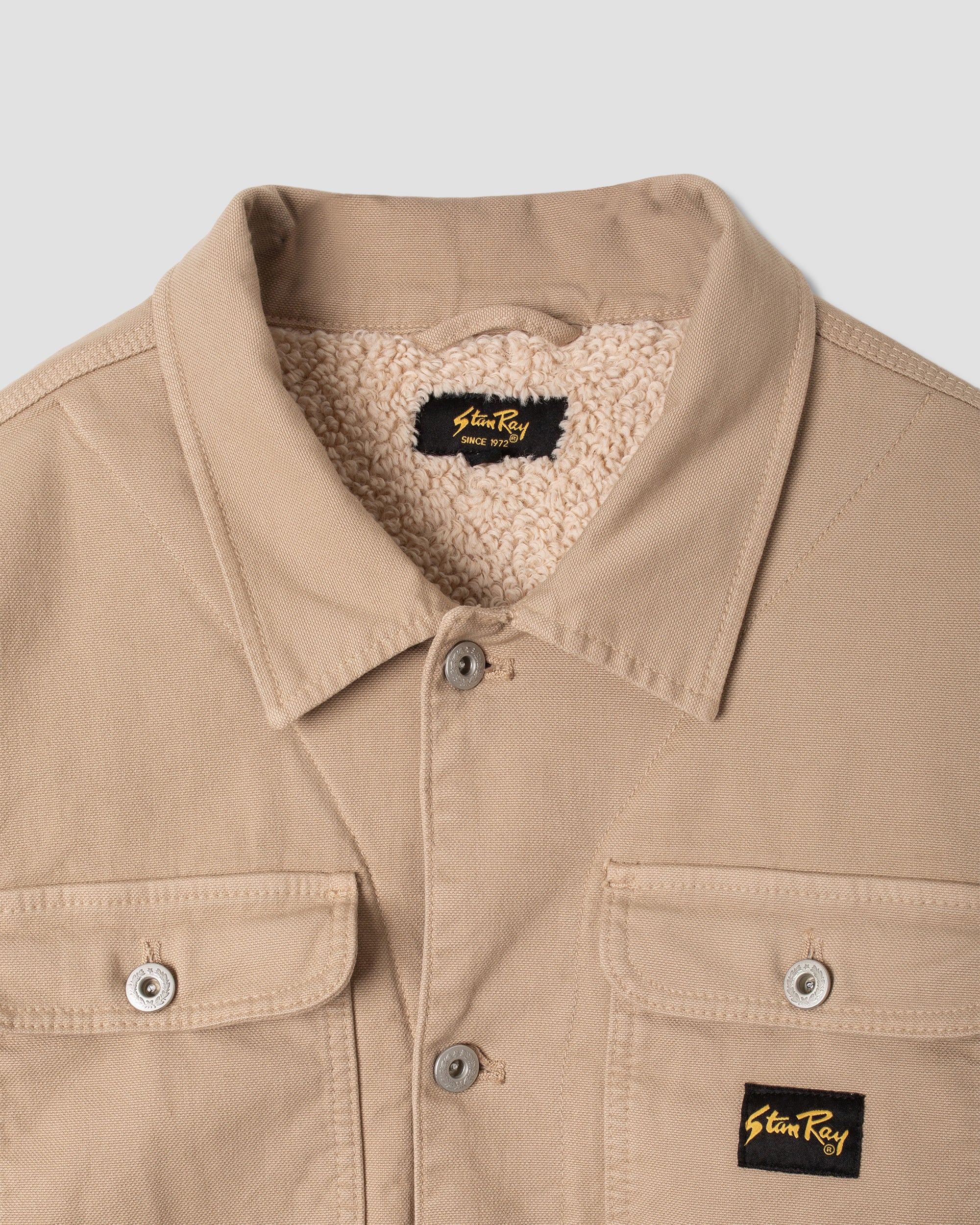 stan-ray-trucker-jacket-khaki-duck-baumwoll-jacke image 3