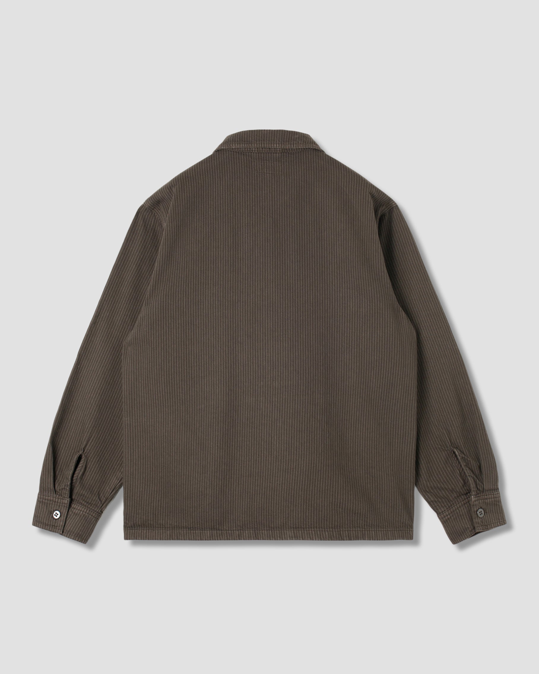 stan-ray-zip-shirt-hemd-charcoal-hickory-canvas image 2