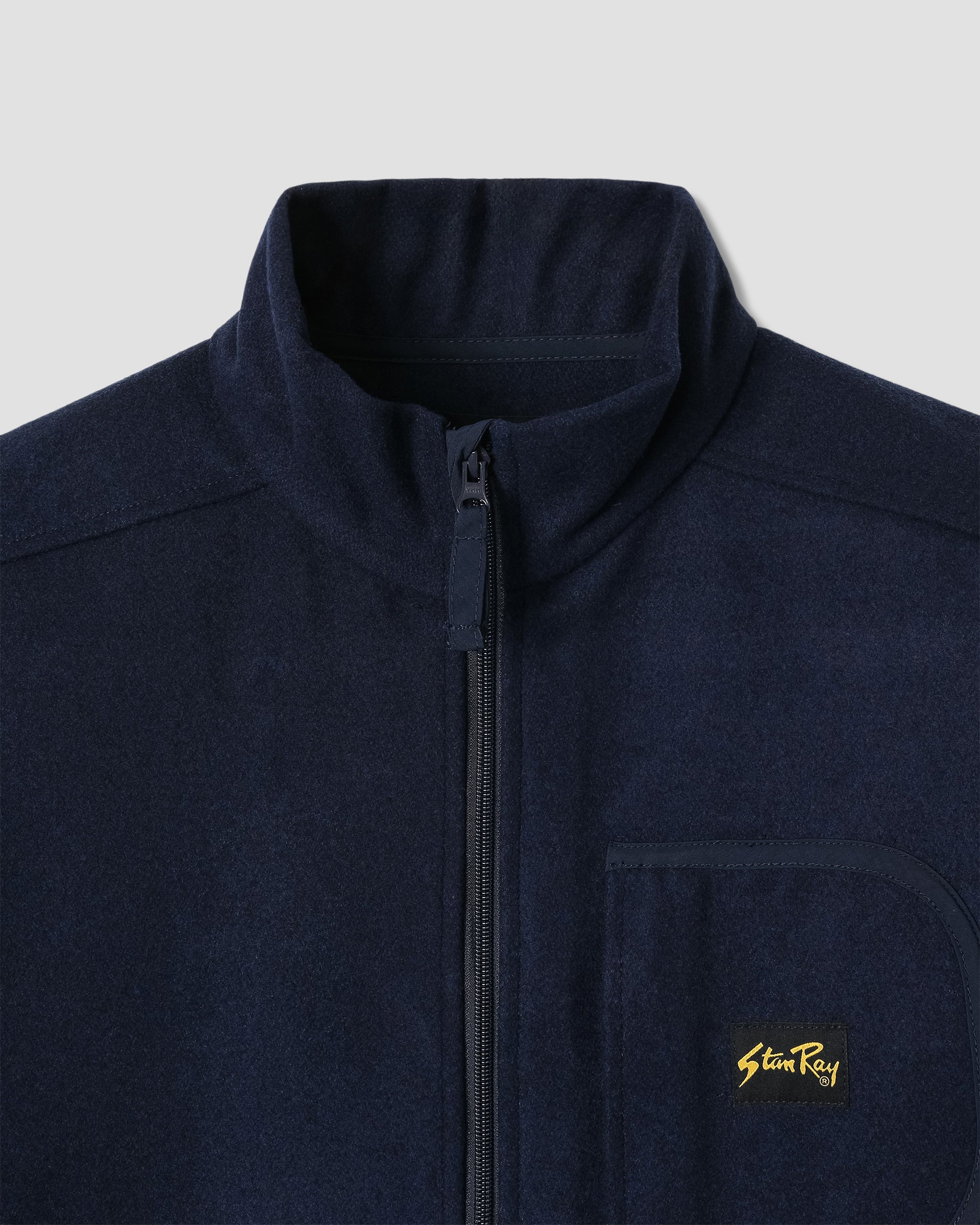 stan-ray-wool-fleece-jacket-navy-heather-wolljacke-herren image 4