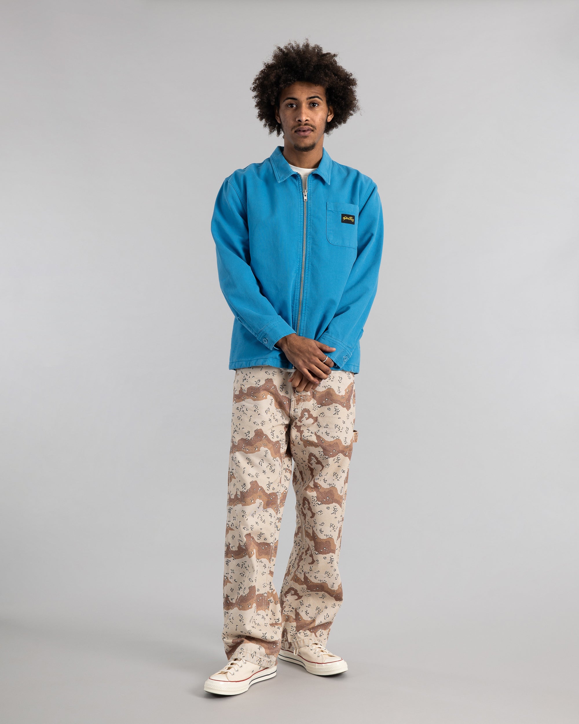 stan-ray-zip-shirt-overshirt-imperial-blue-bedford-cord image 6
