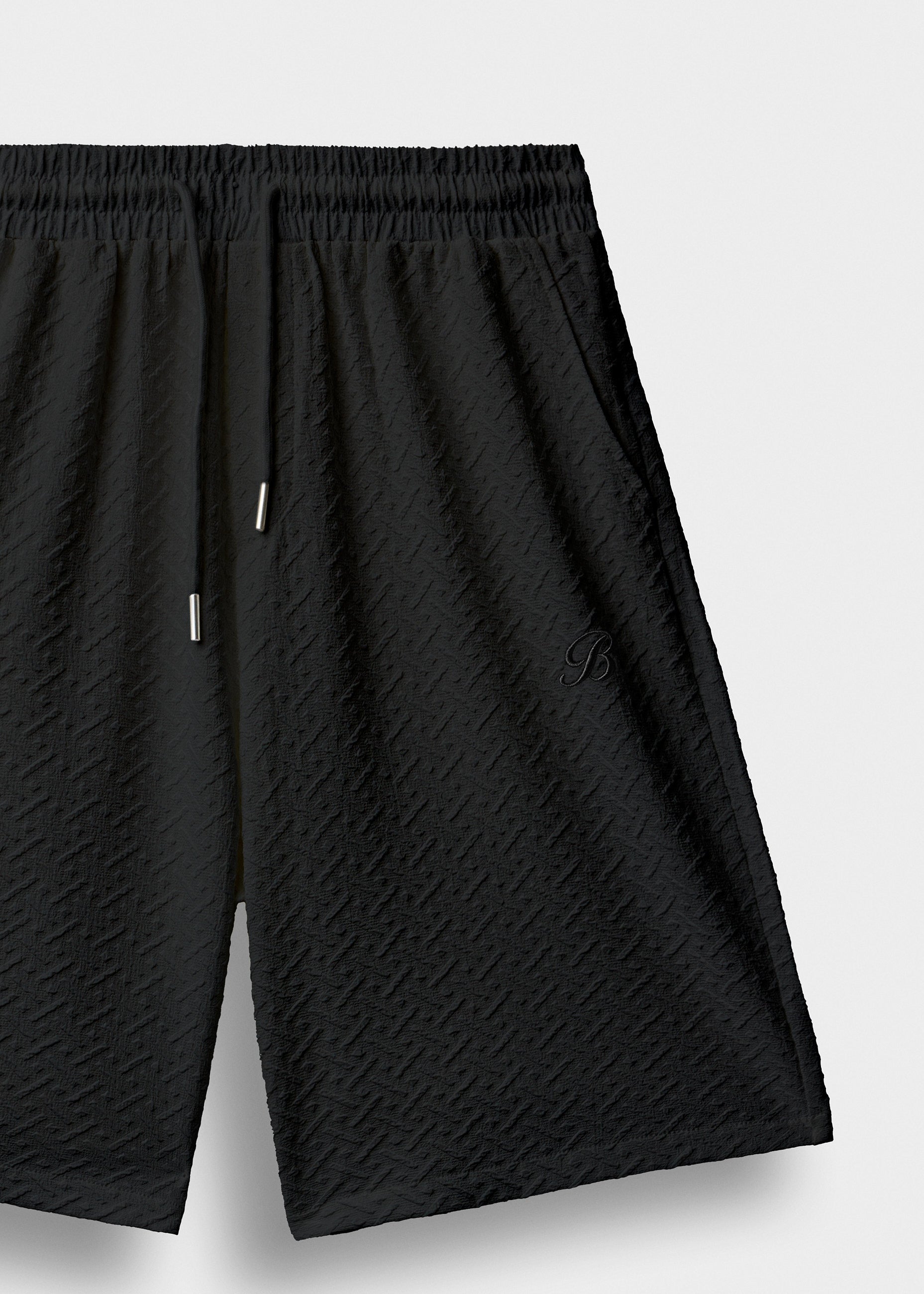 burocs-shorts-structured-shorts-kurze-hose-black-polyester image 3