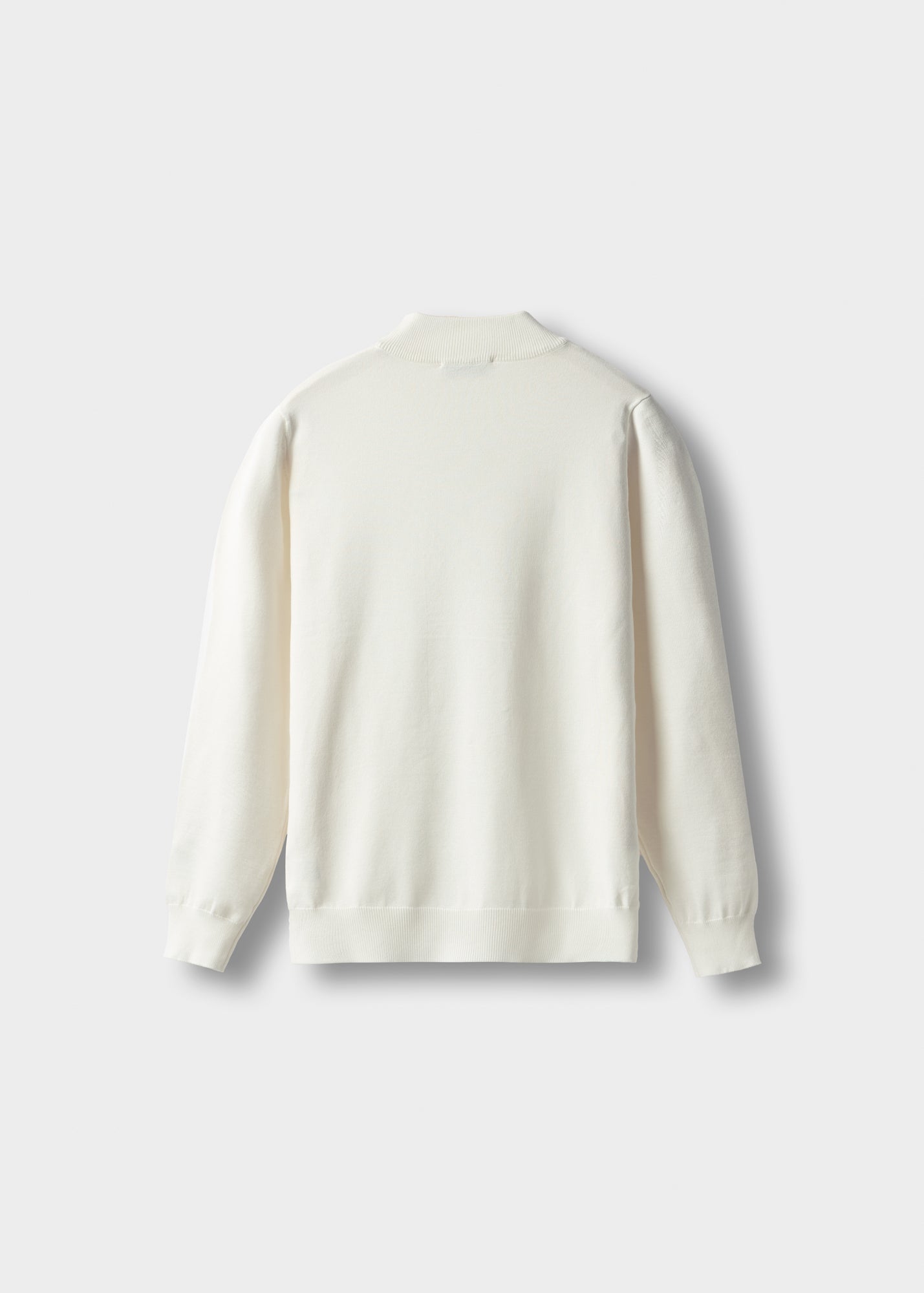burocs-sweater-mock-neck-sweater-pullover-off-white-slim-fit image 2