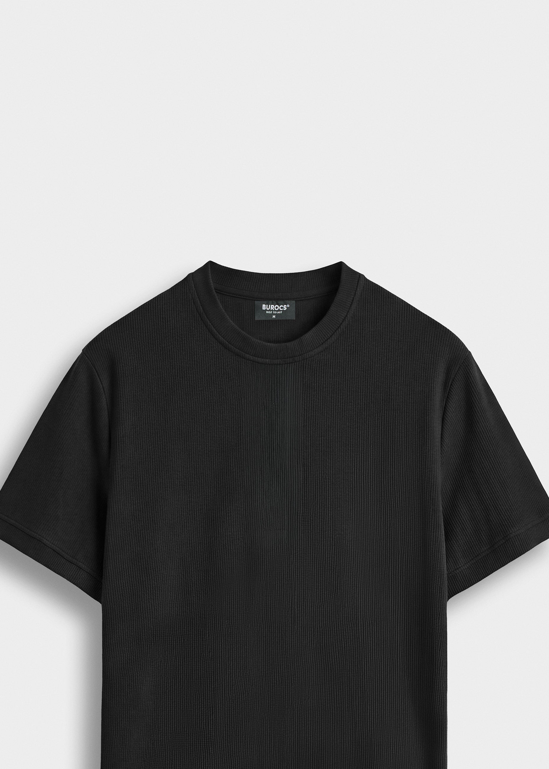 burocs-t-shirts-slim-rib-t-shirt-black-shirt-baumwolle image 3