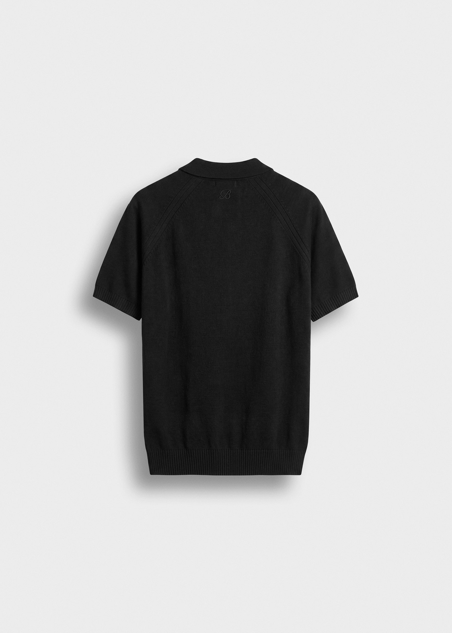burocs-t-shirts-fine-knit-polo-t-shirt-schwarz image 2