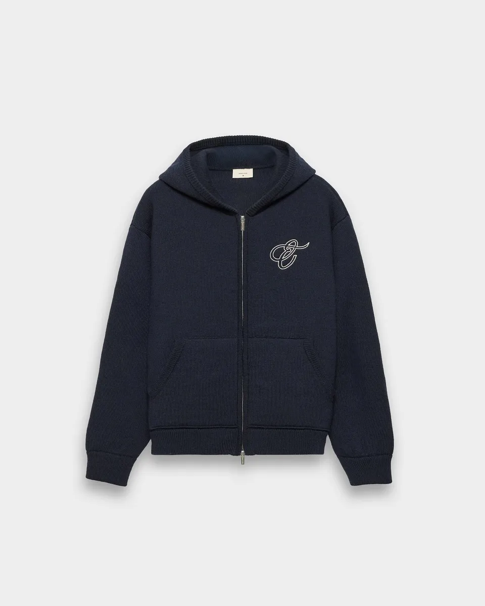 eightyfive-knitted-heavy-zip-hoodie-herren-navy-wolle image 1