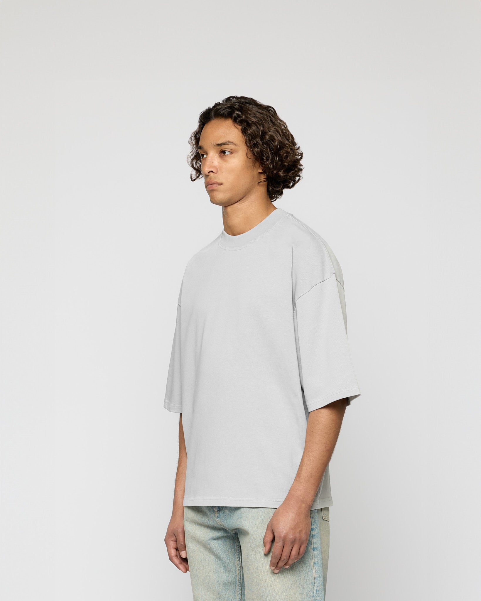 eightyfive-tops-signature-heavy-cropped-t-shirt-light-grey image 3
