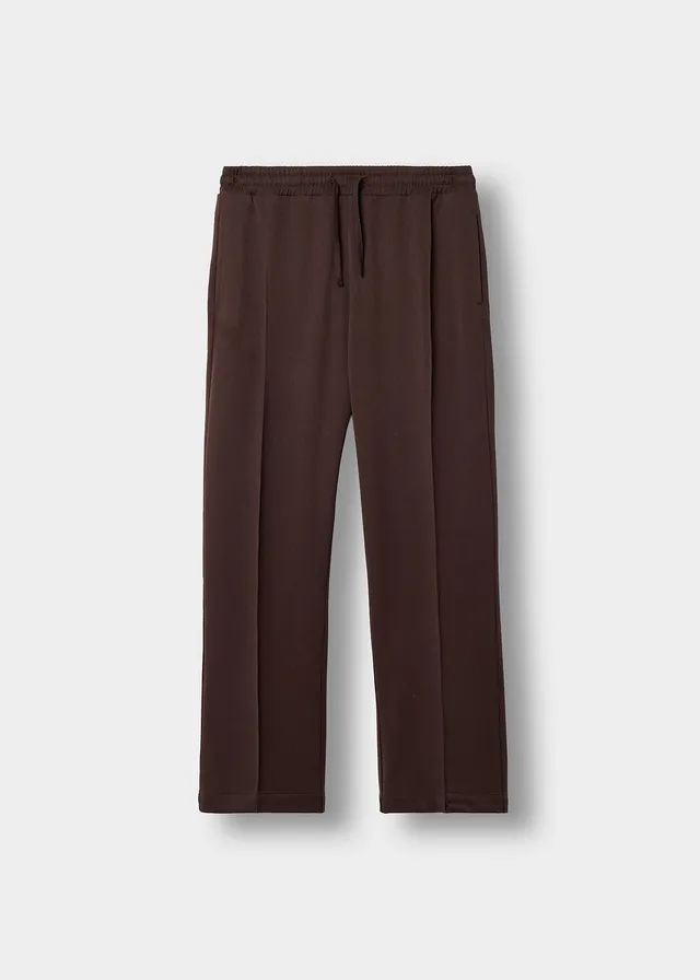 burocs-tailored-casual-pants-chocolate-brown-relaxed-fit image 1