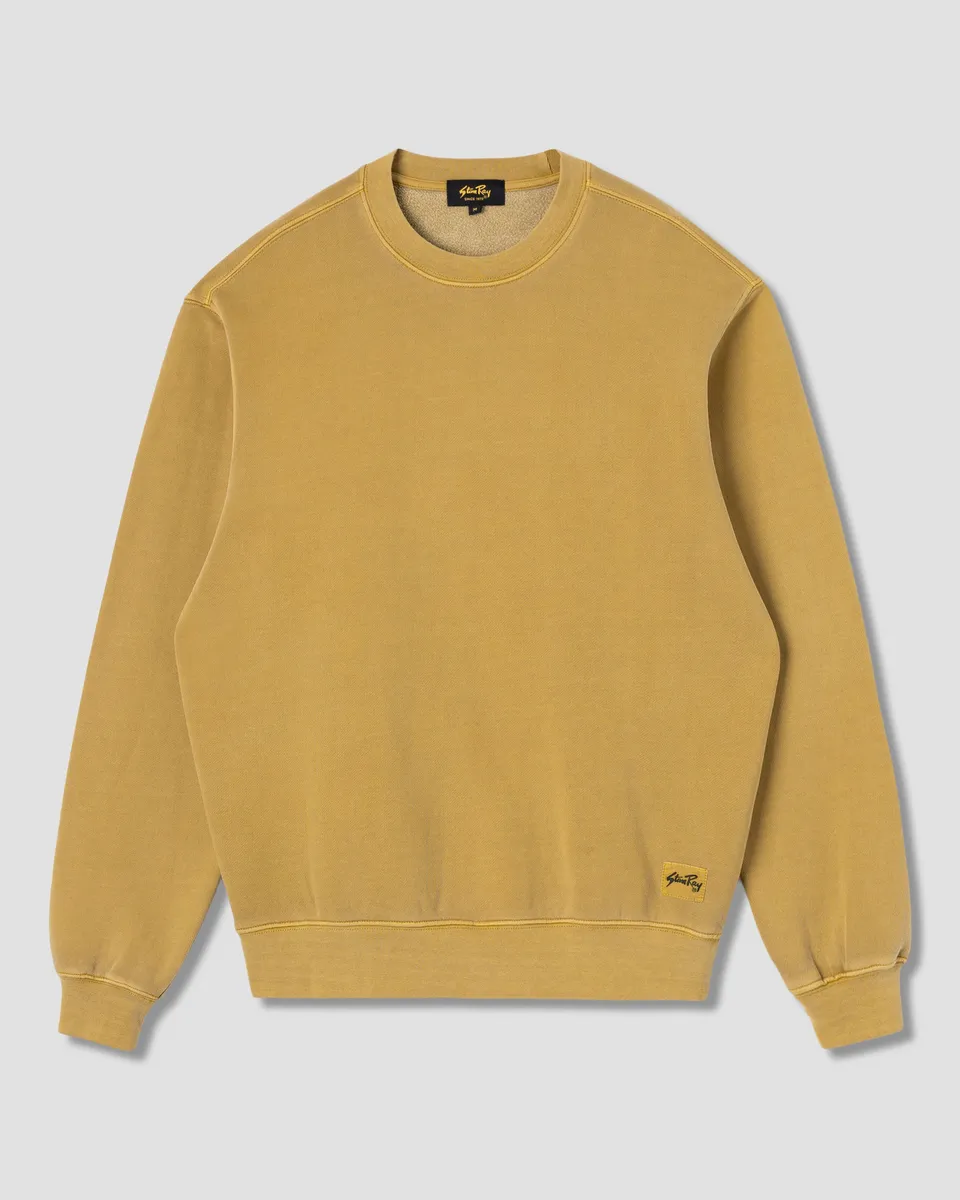 stan-ray-patch-crew-sweatshirt-washed-olive-baumwolle image 1