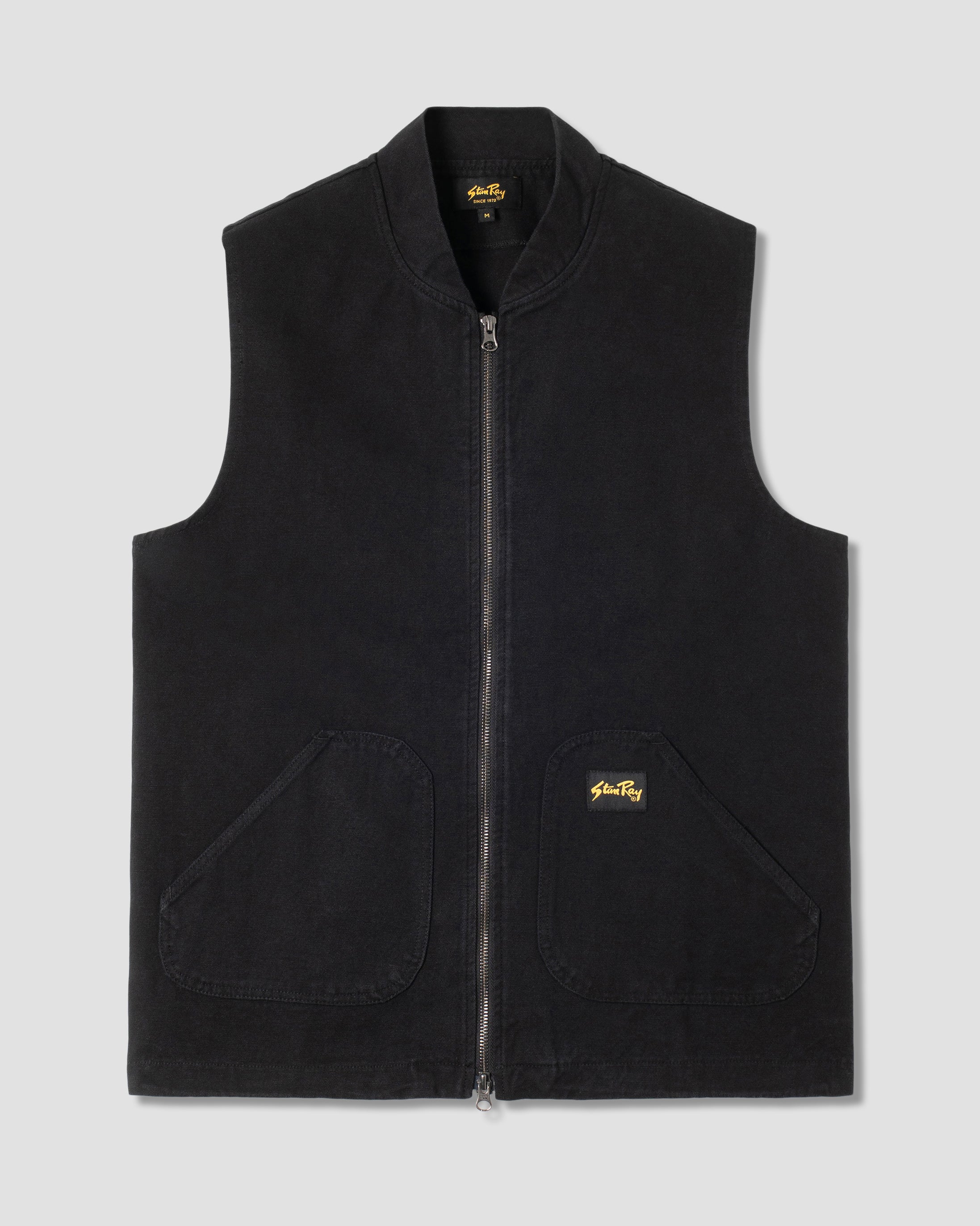 stan-ray-work-vest-weste-washed-black-canvas image 1