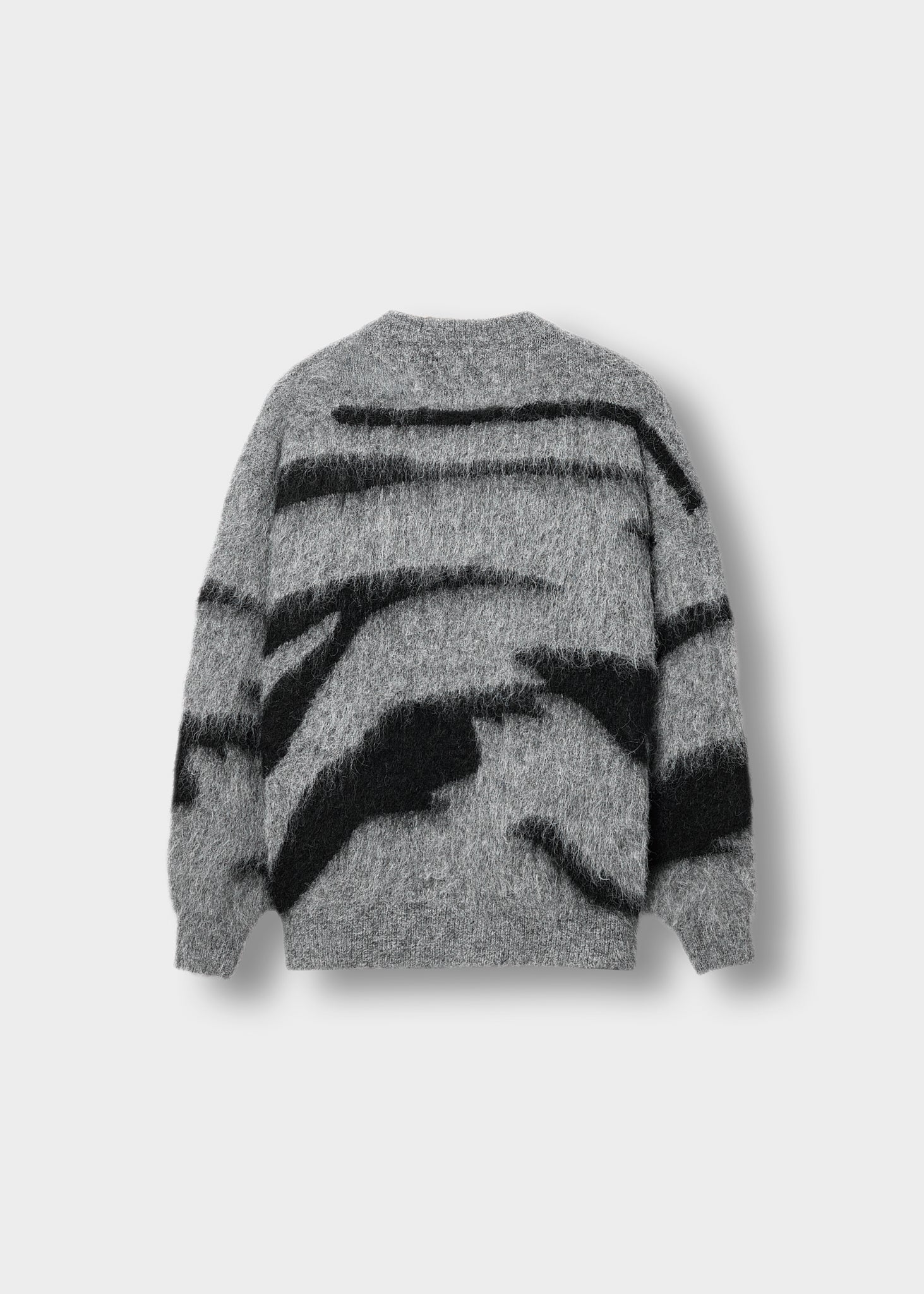 burocs-hairy-monochrome-knit-sweater-strickpullover-grey image 5